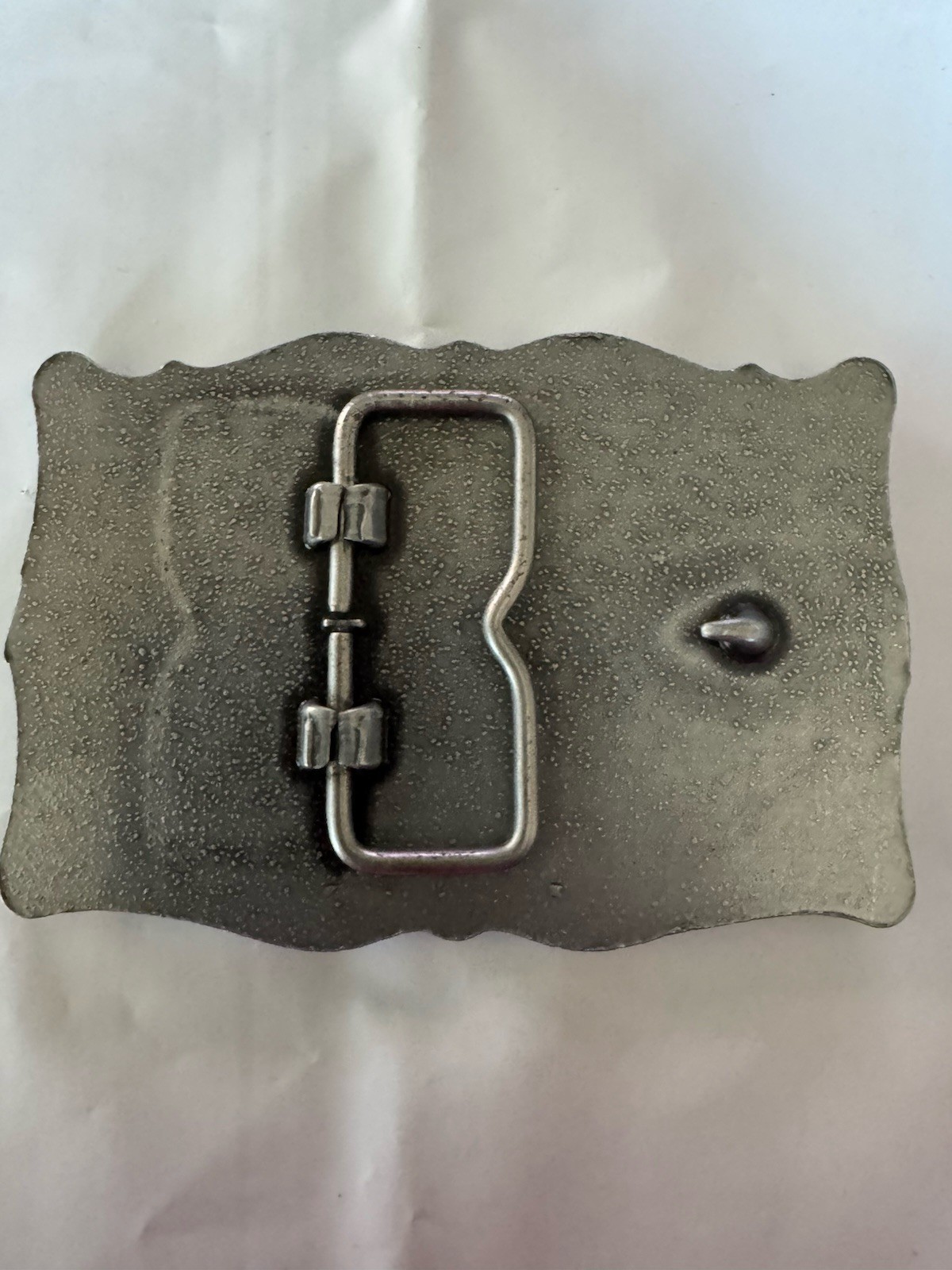 Elgin Original Agriculture Silver Gray Belt Buckle Advertising Collectible
