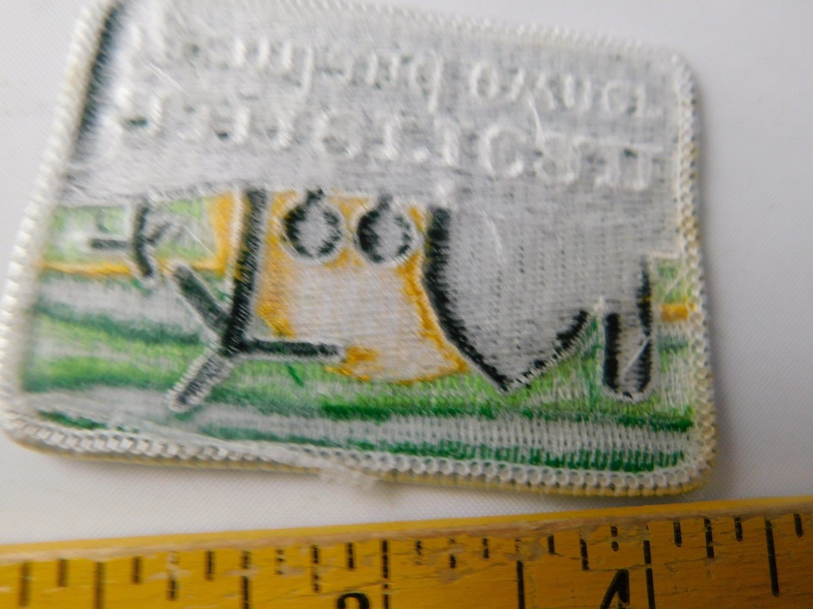 AMERICAN FARMLAND OWNER VINTAGE PATCH HAT BADGE FARM AGRICULTURE