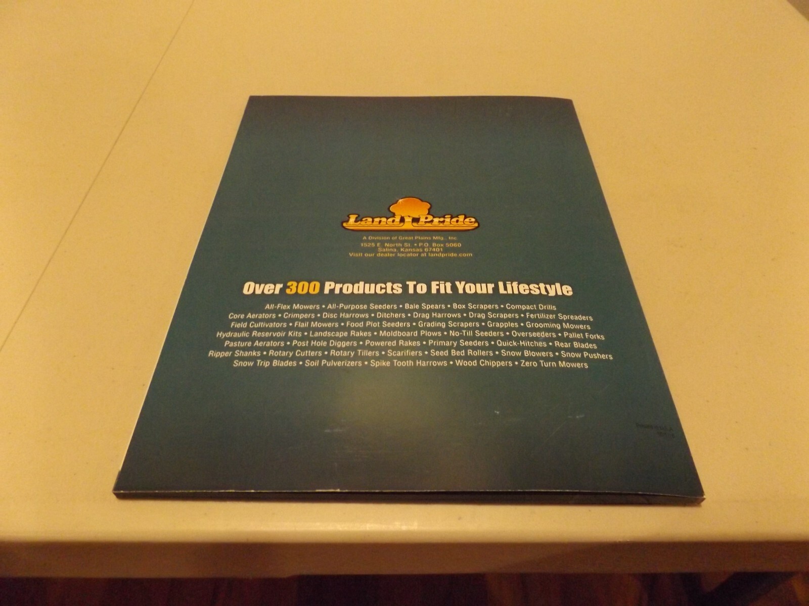 LAND PRIDE PRODUCT GUIDE Over 300 Products To Fit Your Lifestyle, 10/1/16