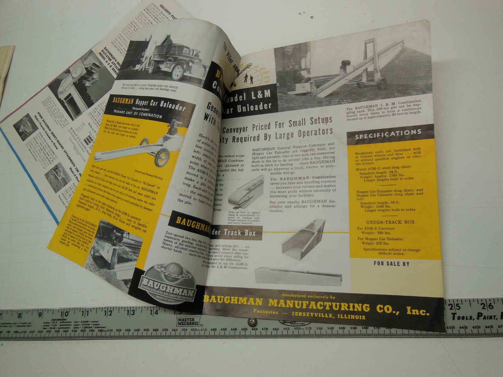 Vintage Harvest-All Parts/Assembly Book & Baughman Farm Equipment Fliers