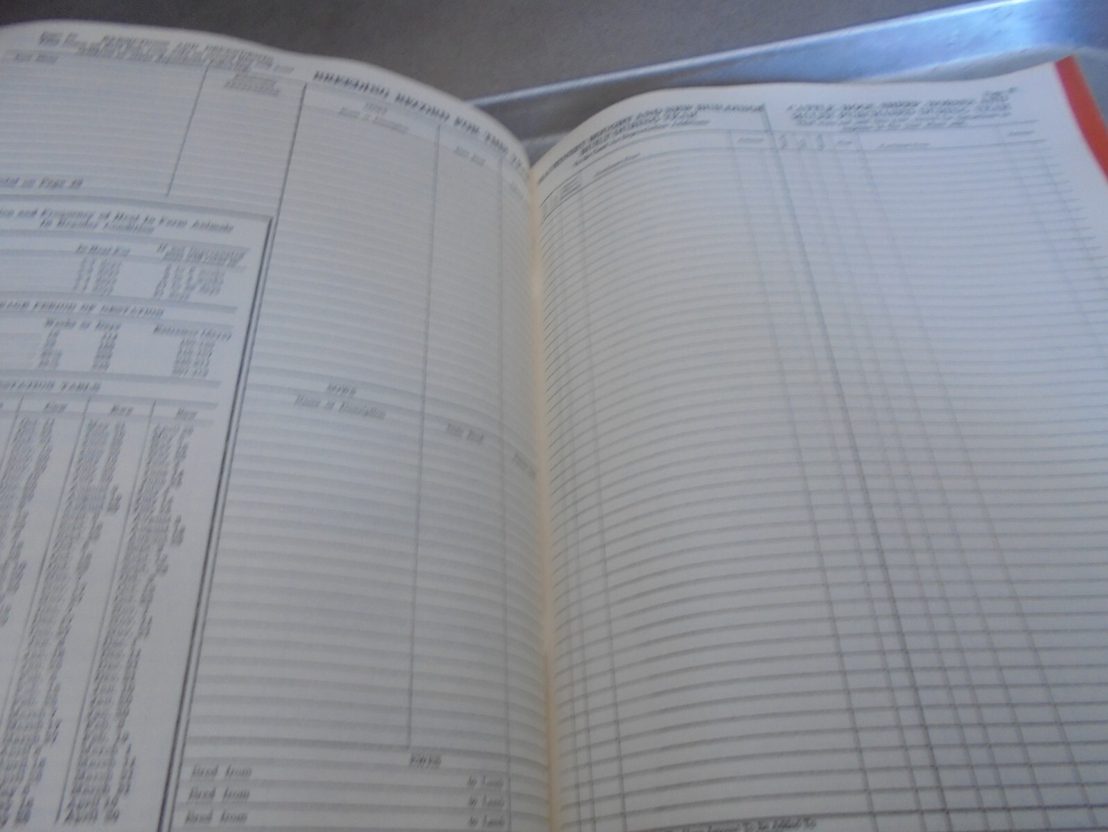 Vintage 1951 Farm Record Book Eagle Roller Mill Co.