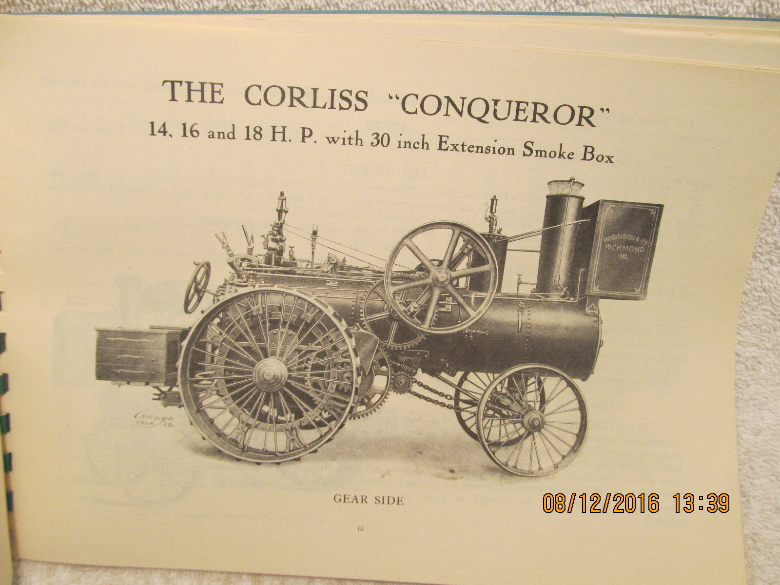 1906 Catalog Robinson Threshing Machinery Richmond IN Bonanza Separator Reprint?