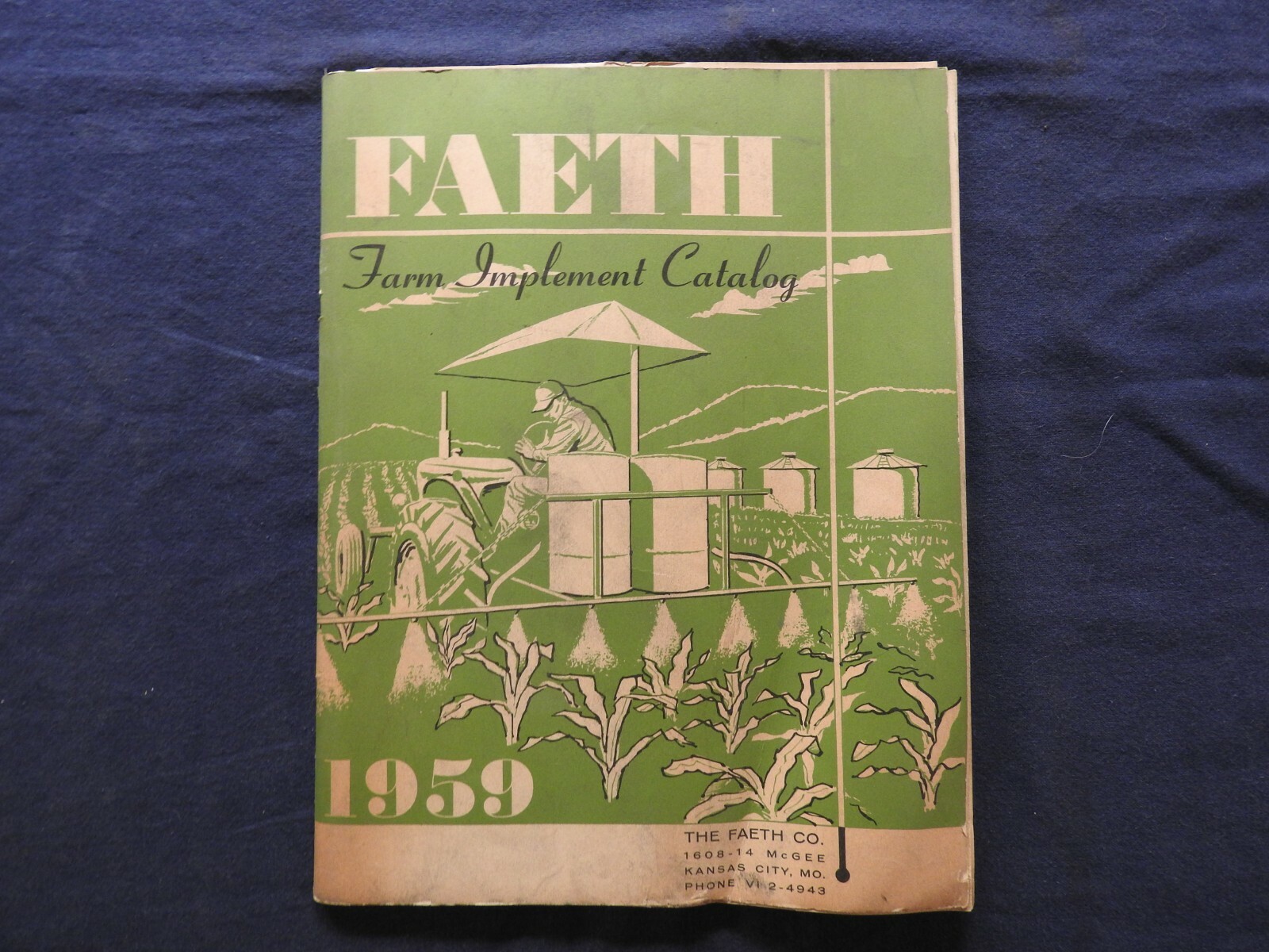 1959 Faeth Farm Implement Catalog Kansas City MO Good Shape w/Price List