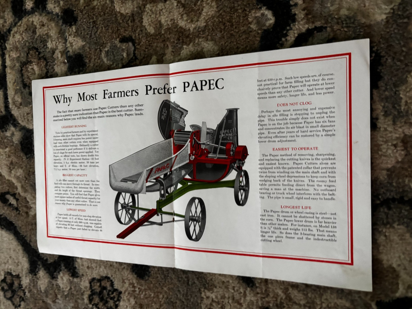 Papec Ensliage Cutters For 1932 Brochure DCPA26