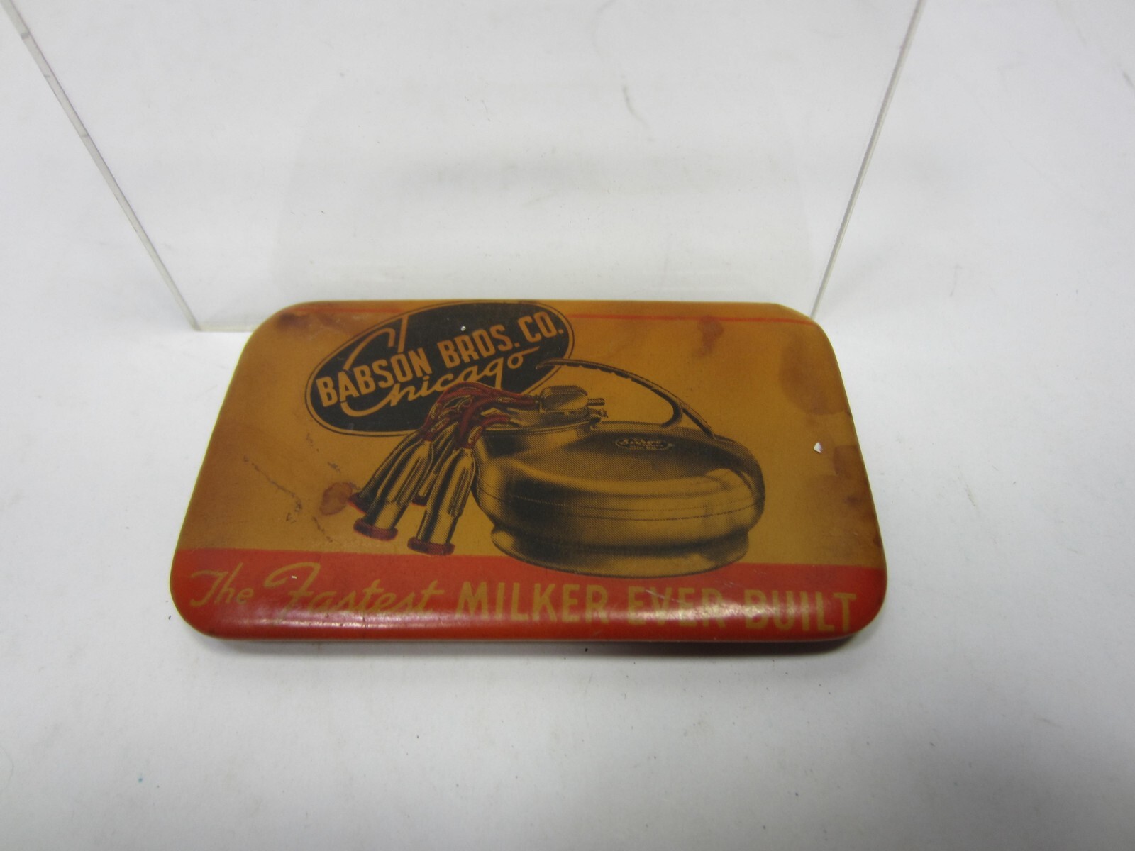 Vintage Babson Bros. Co. Milker Advertising Honing Stone