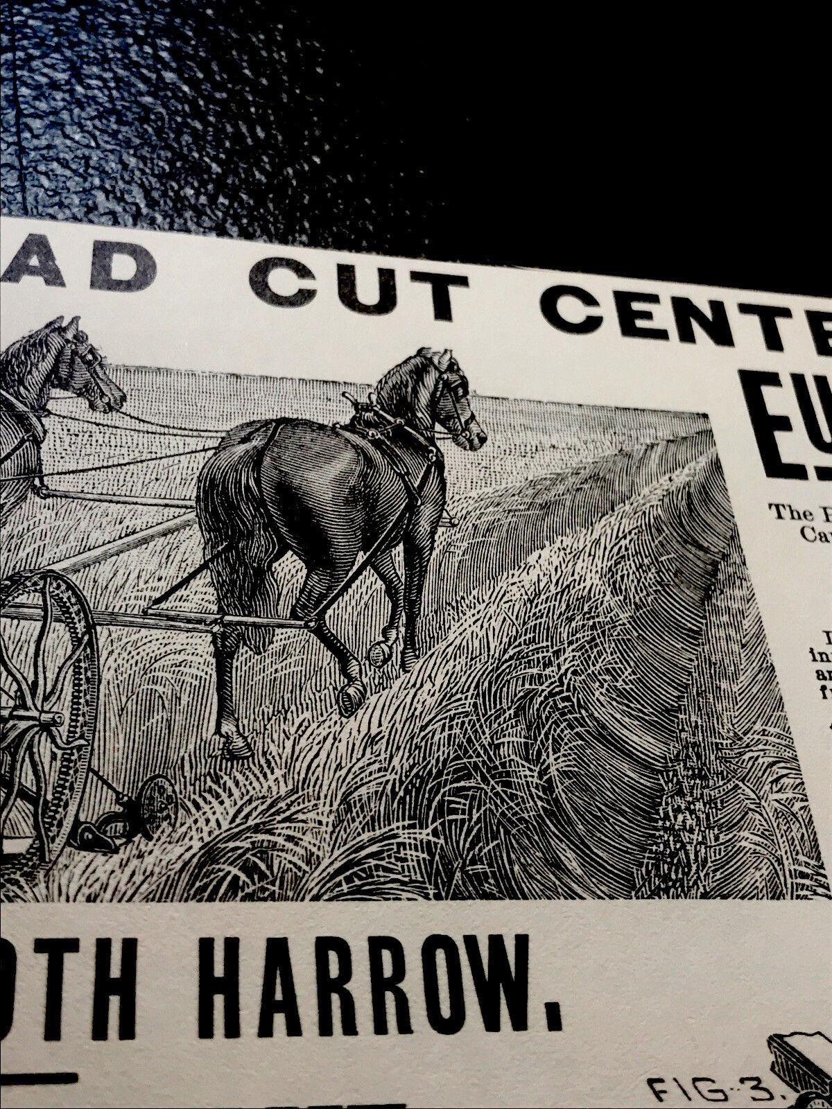 1889 Eureka Mower Co. Farm Machinery Advertising – Utica – New York