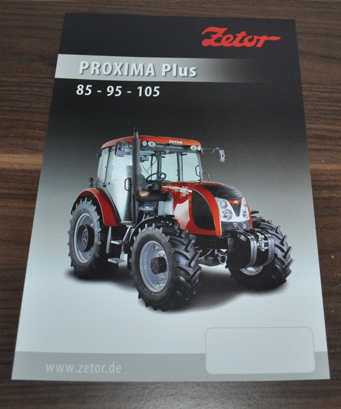 Zetor Proxima Plus 85 95 105 Tractor Specification Brochure Prospekt