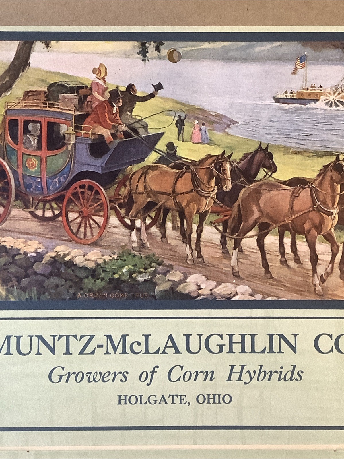 1942 Muntz-McLaughlin Co. Farm Inventory Telephone Chart Holgate OH INV-P0001