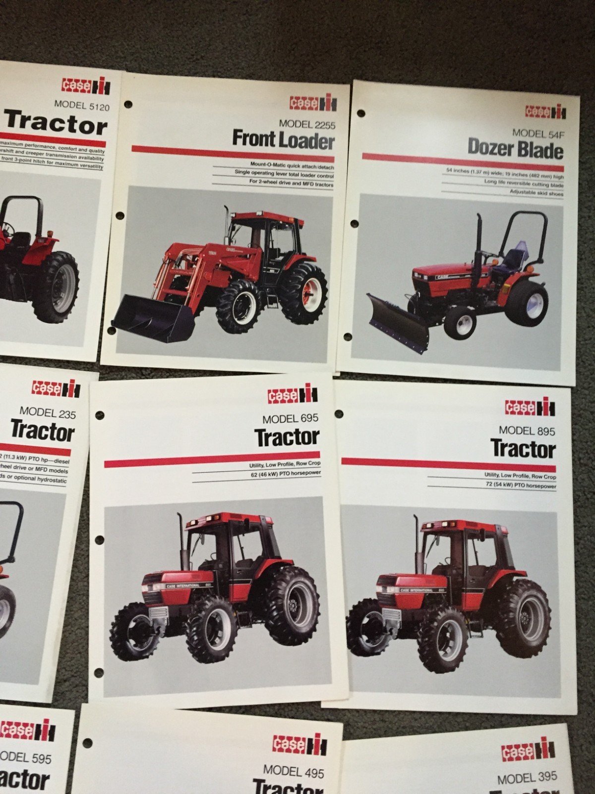 MASSIVE Lot of 47 CASE IH tractor & equipment brochures Literature