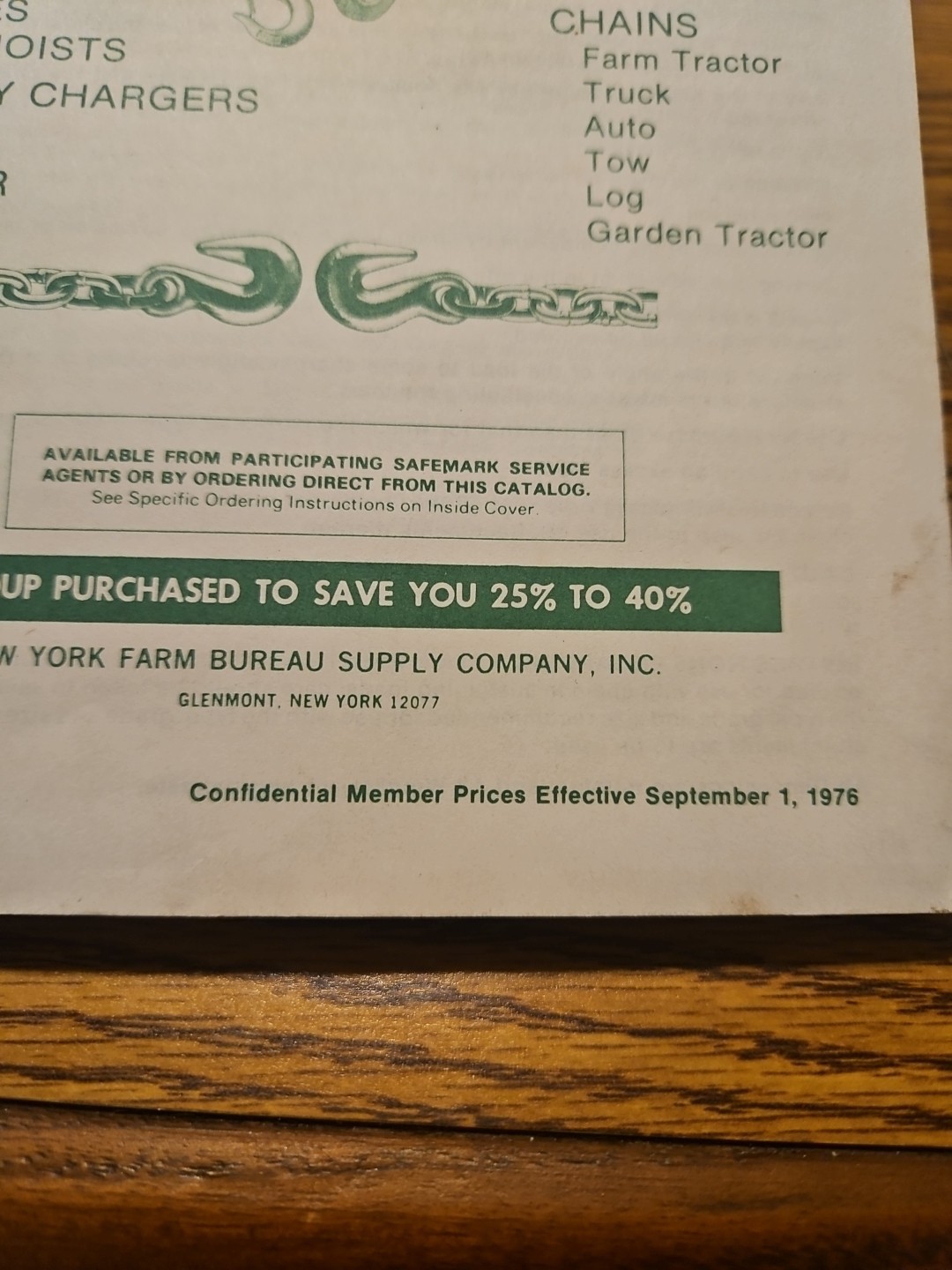 Vintage 1976 New York Farm Bureau Products Catalog Group Purchasing Service AG
