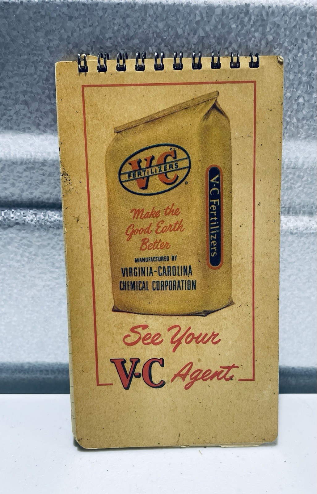Vintage 1955 VC Fertilizers 60th Anniversary Notepad Advertising Farm/Agri