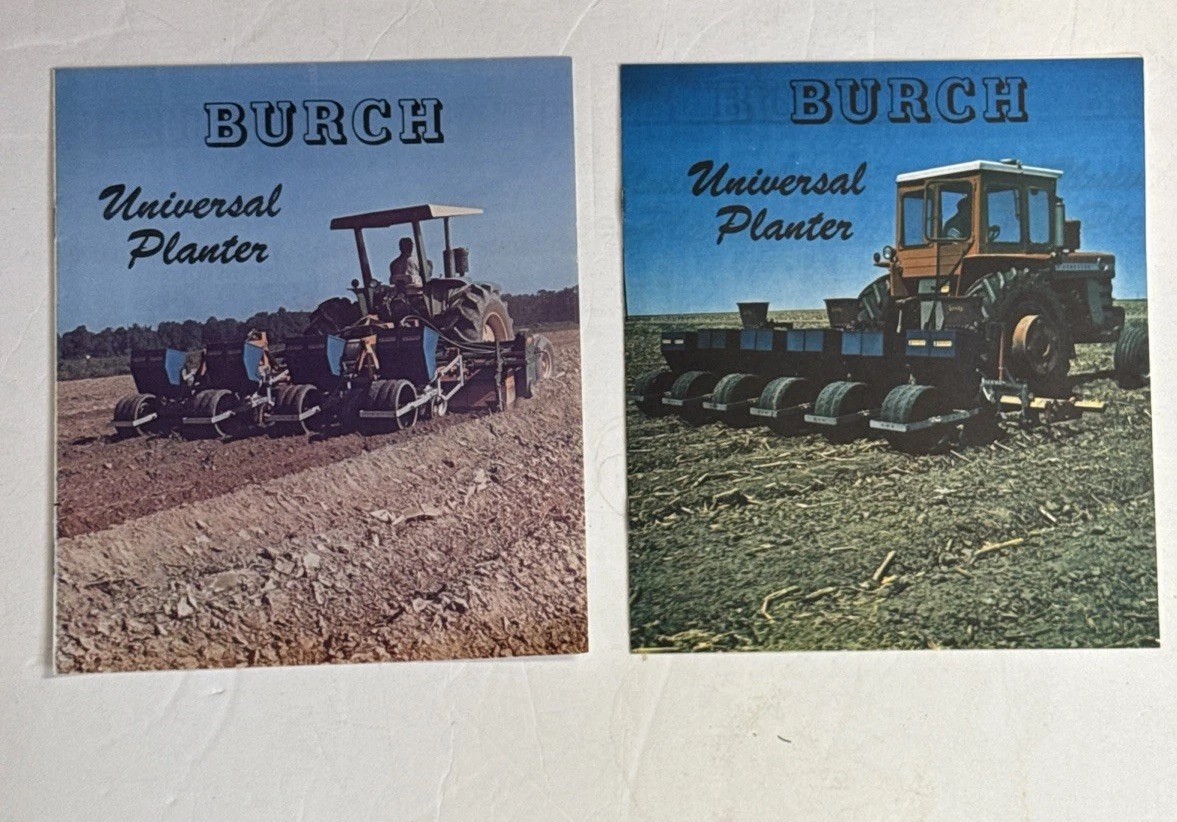 Original Burch Sales Brochures Universal Planter, Twin Row, All Purpose lot of 4