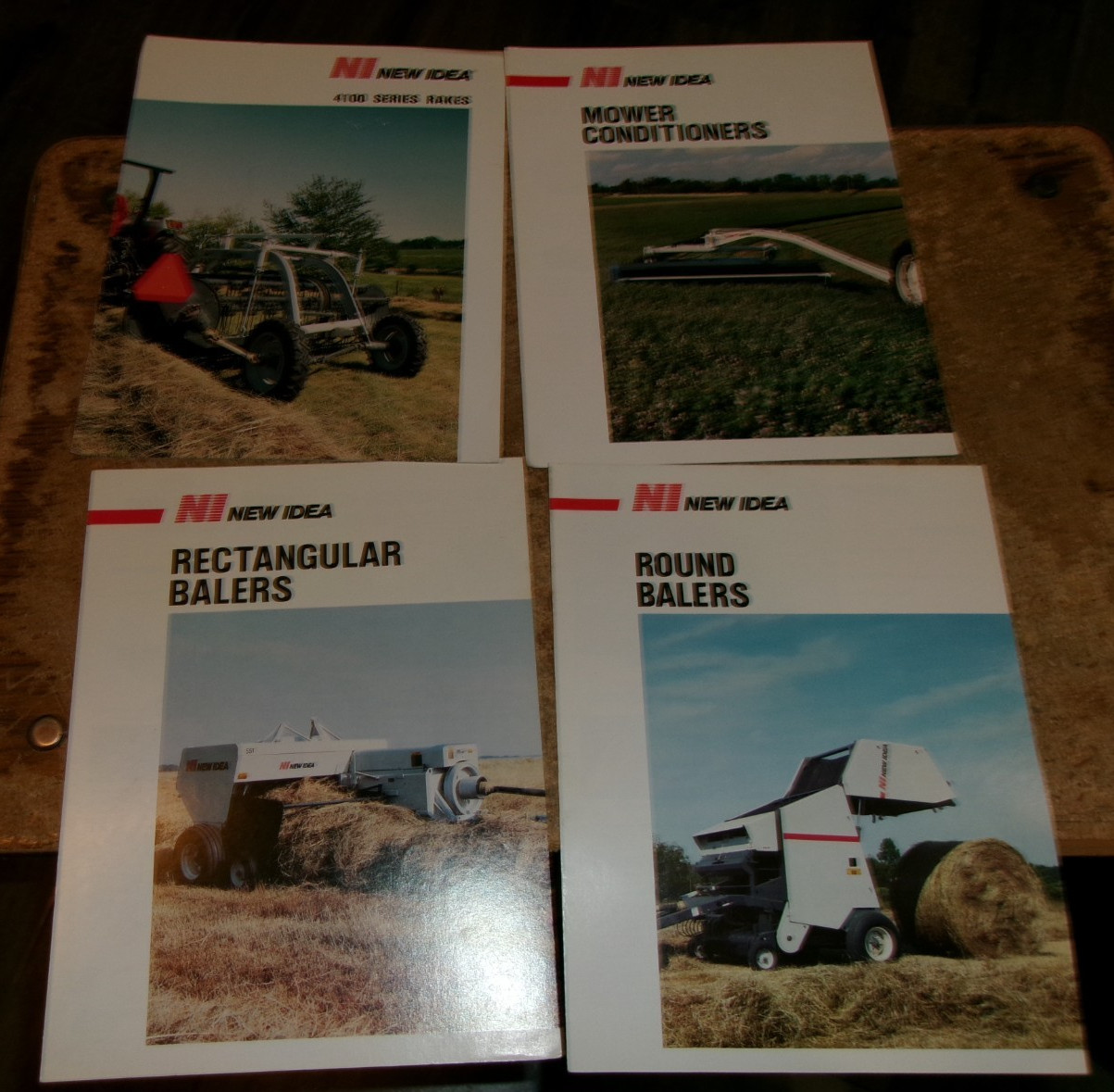 4-lot vintage new idea 2 page hay equipment brochures in good shape used