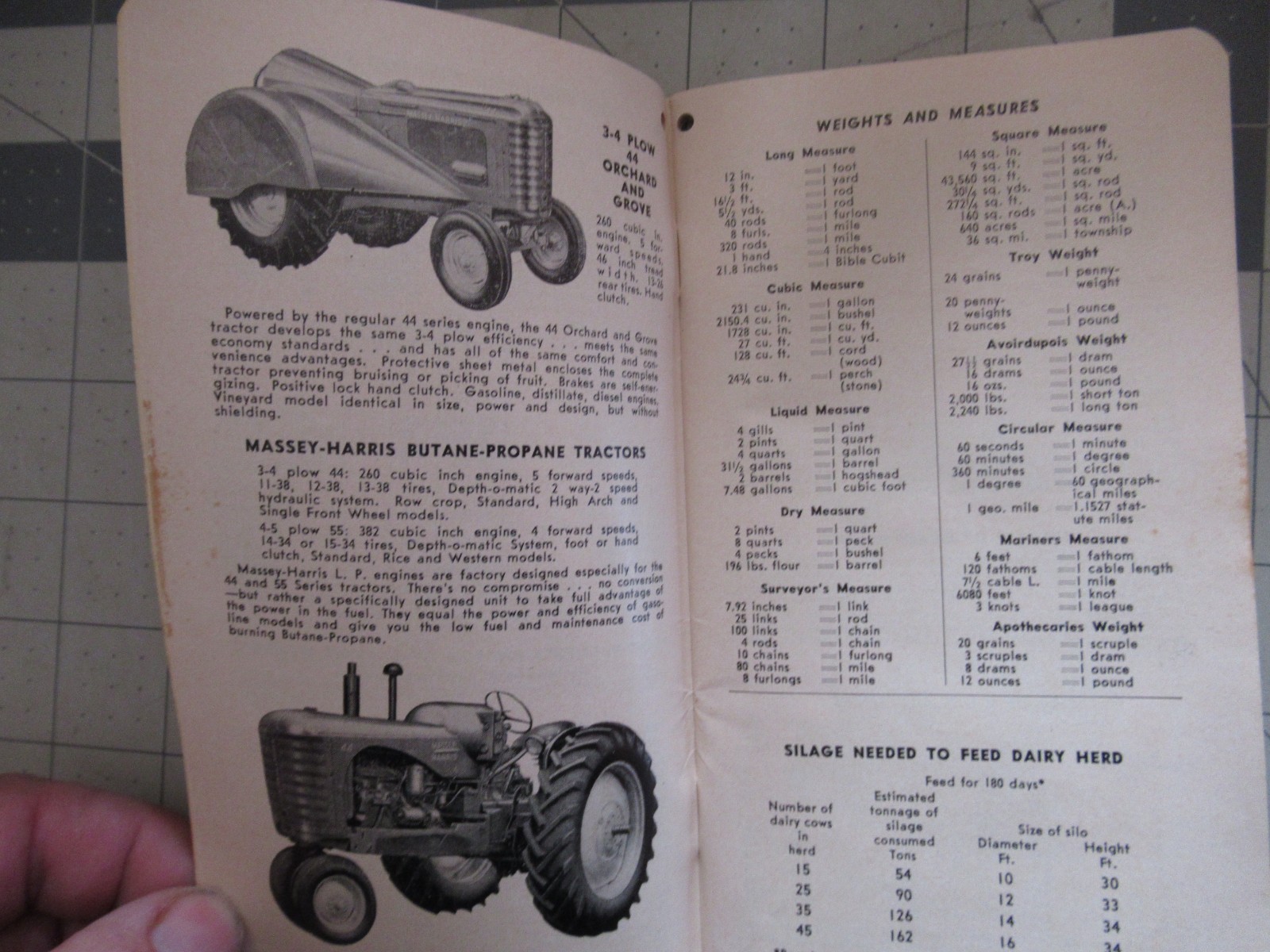 Massey – Harris Farmers Handy Guide 1952 – 1953 Booklet