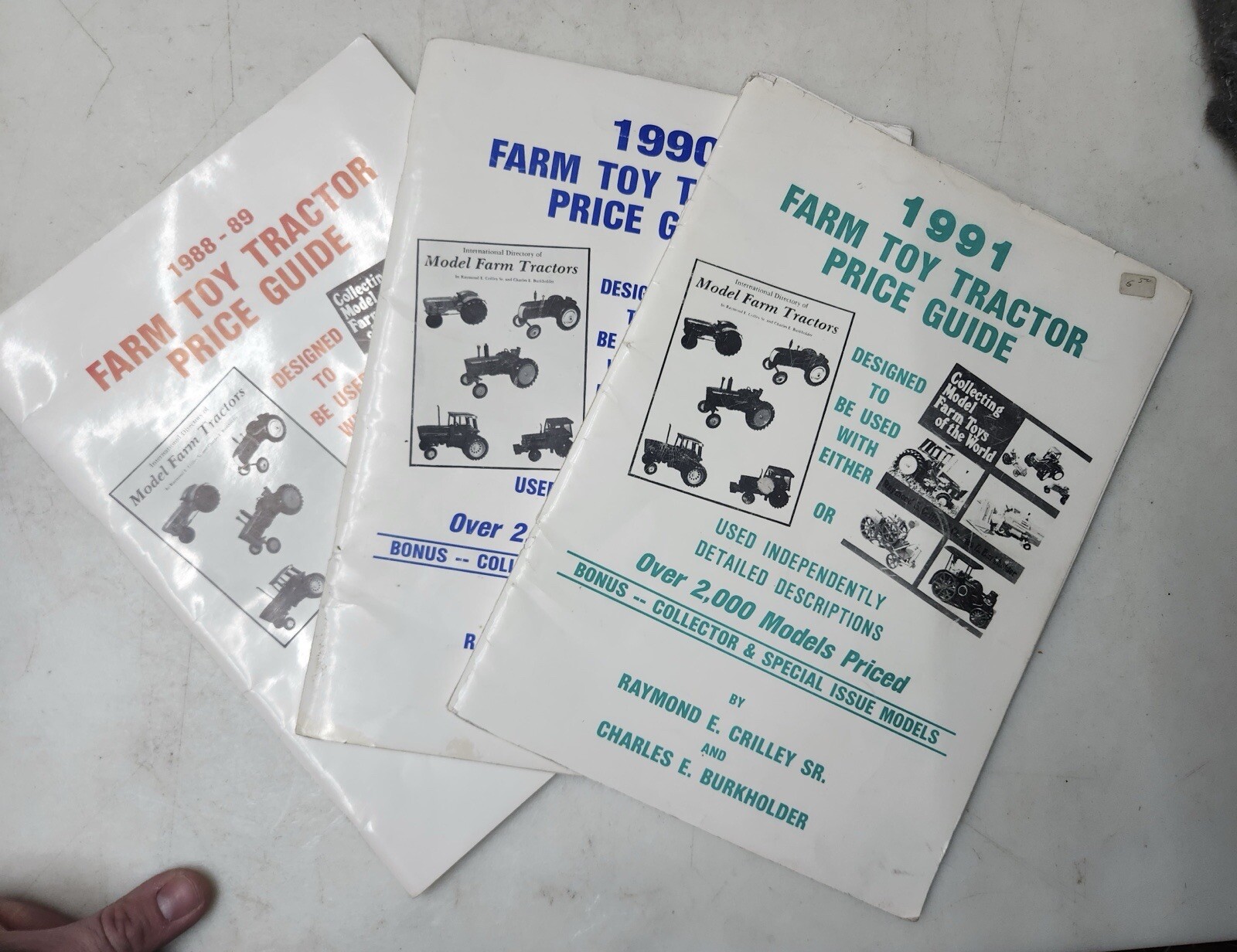 Vintage 1989-1991 Farm Toy Tractor Price Guide Set