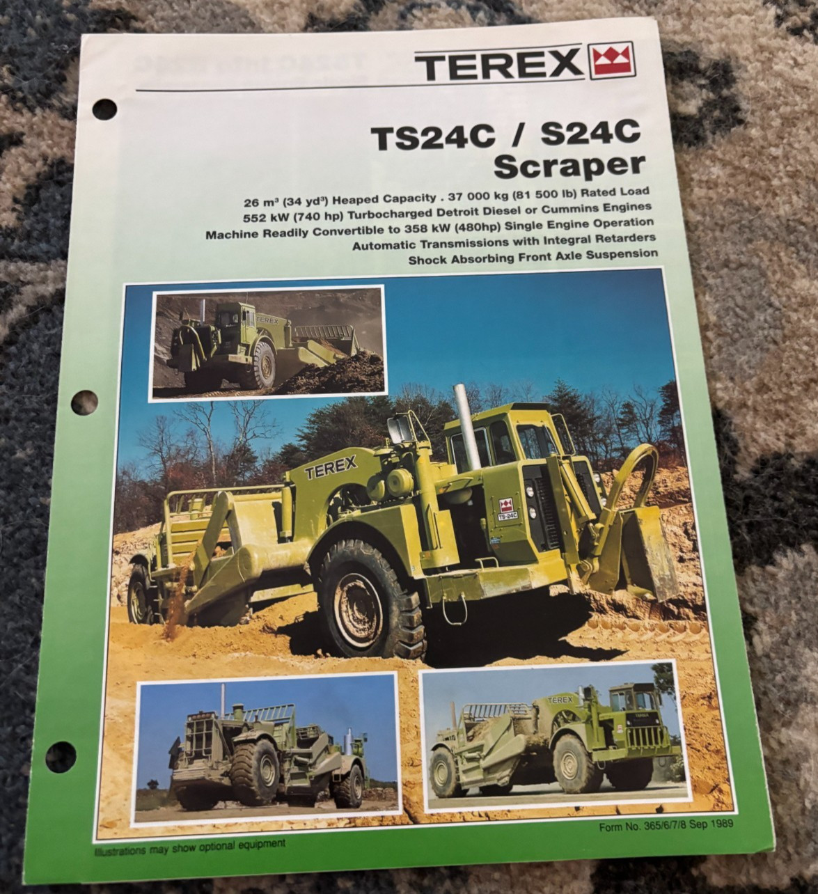 Terex TS24C S24C Scraper Brochure DCPA25