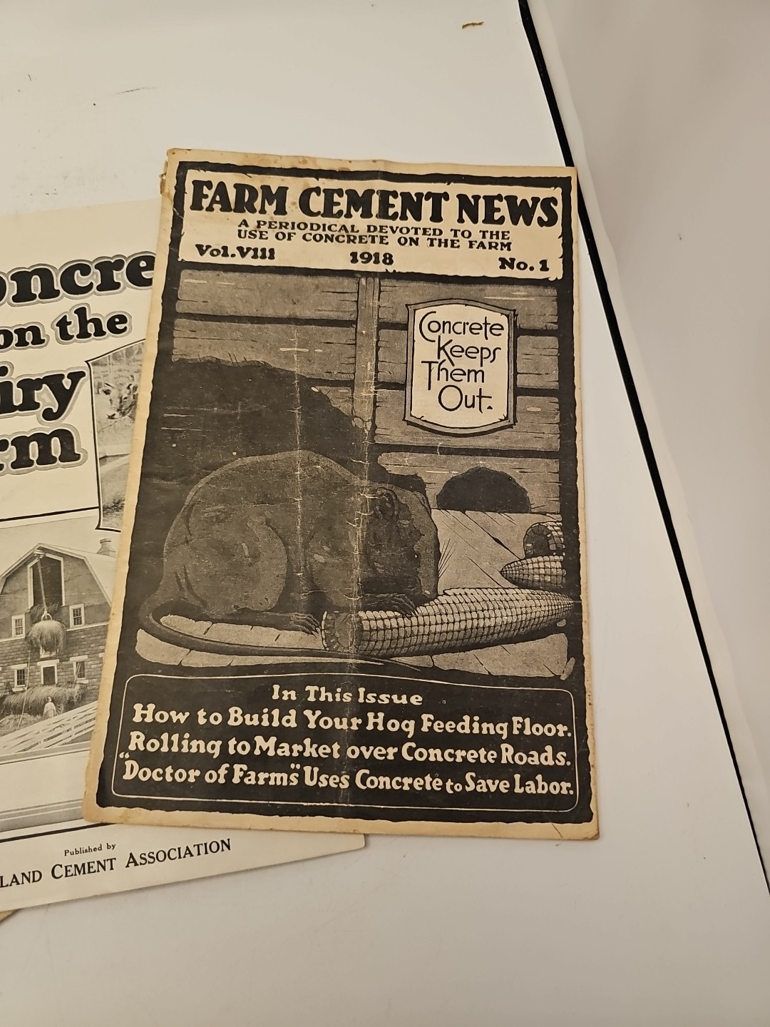 3 farm catalog concrete cement 1918 etc dairy portland silo book