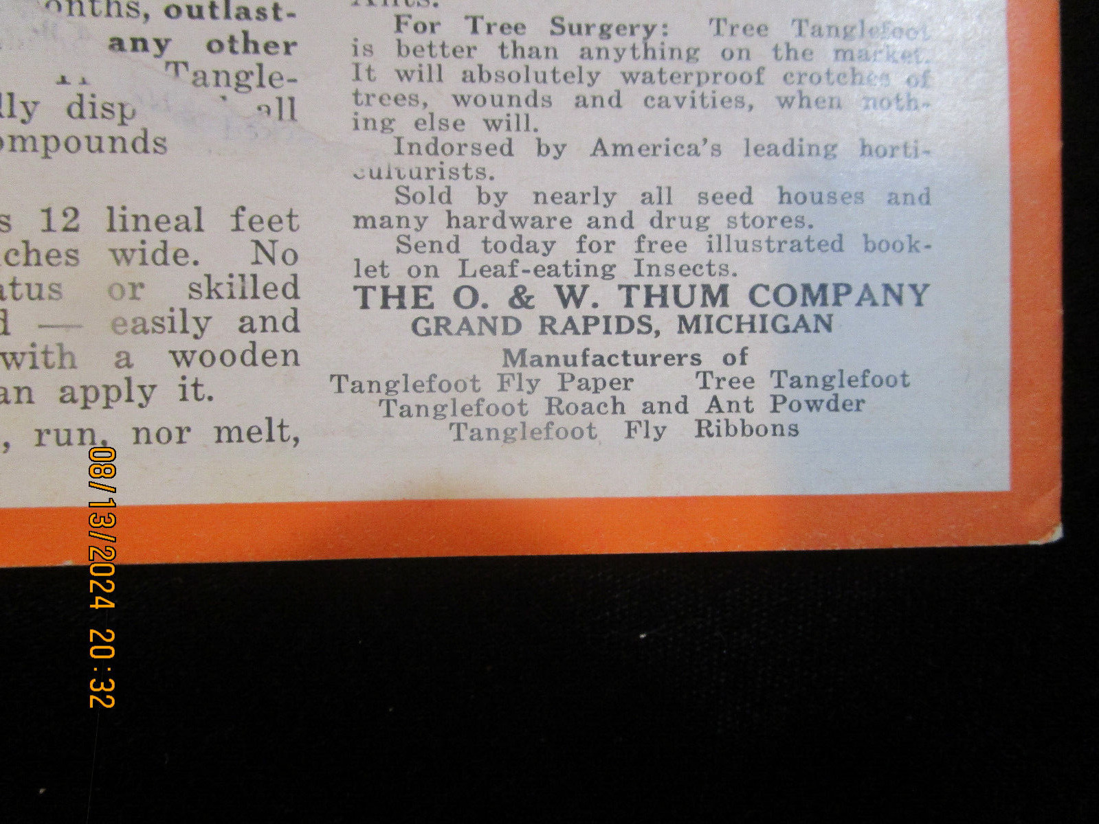 FRUIT FARMING Advertising Pamphlet 1923 CHIEF PO-KA-GON Brand Old tractors Vtg