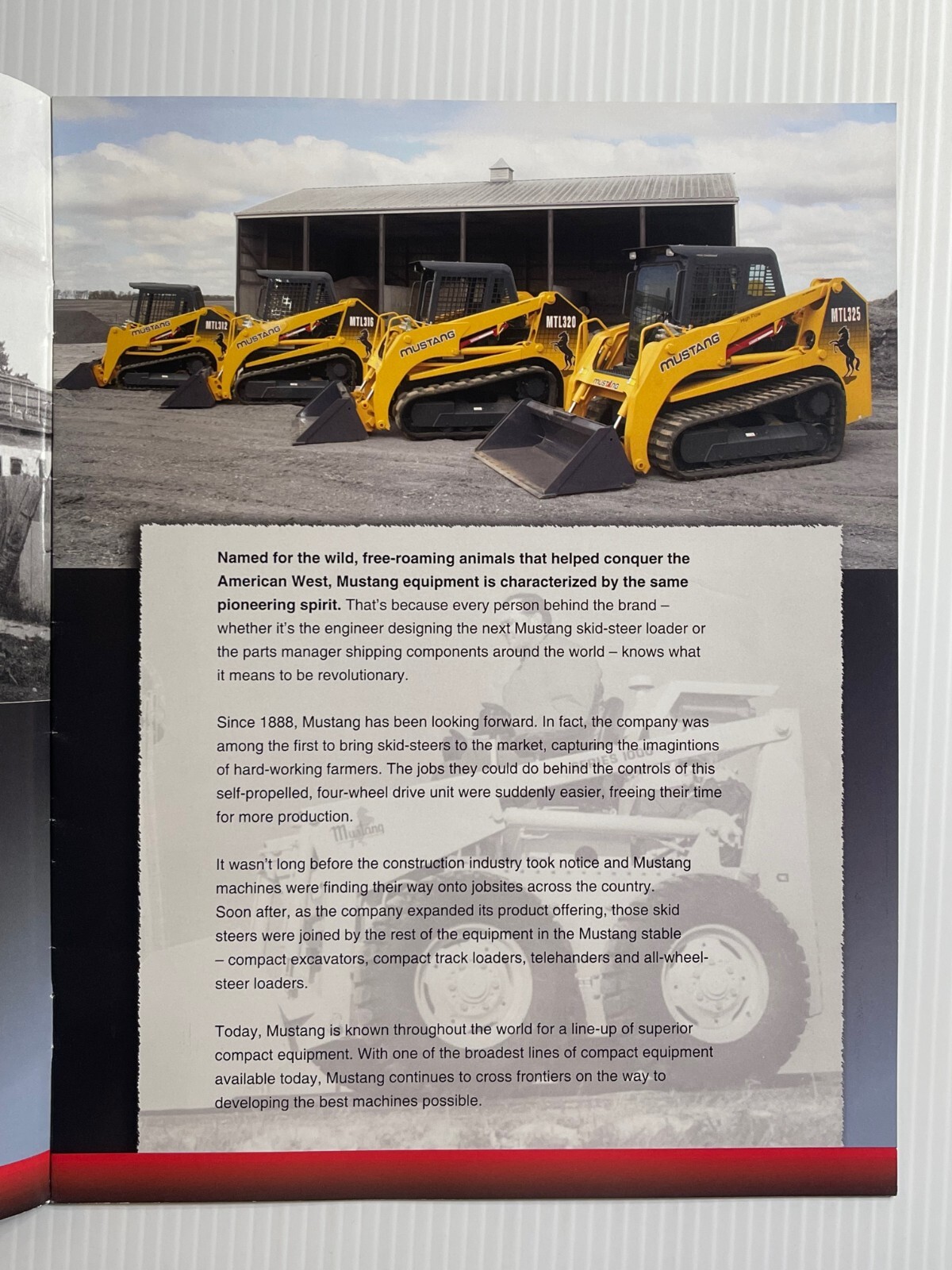 Mustang Track Loaders Sales Brochure *2008* (Showroom Book) *MTL312 – MTL325*