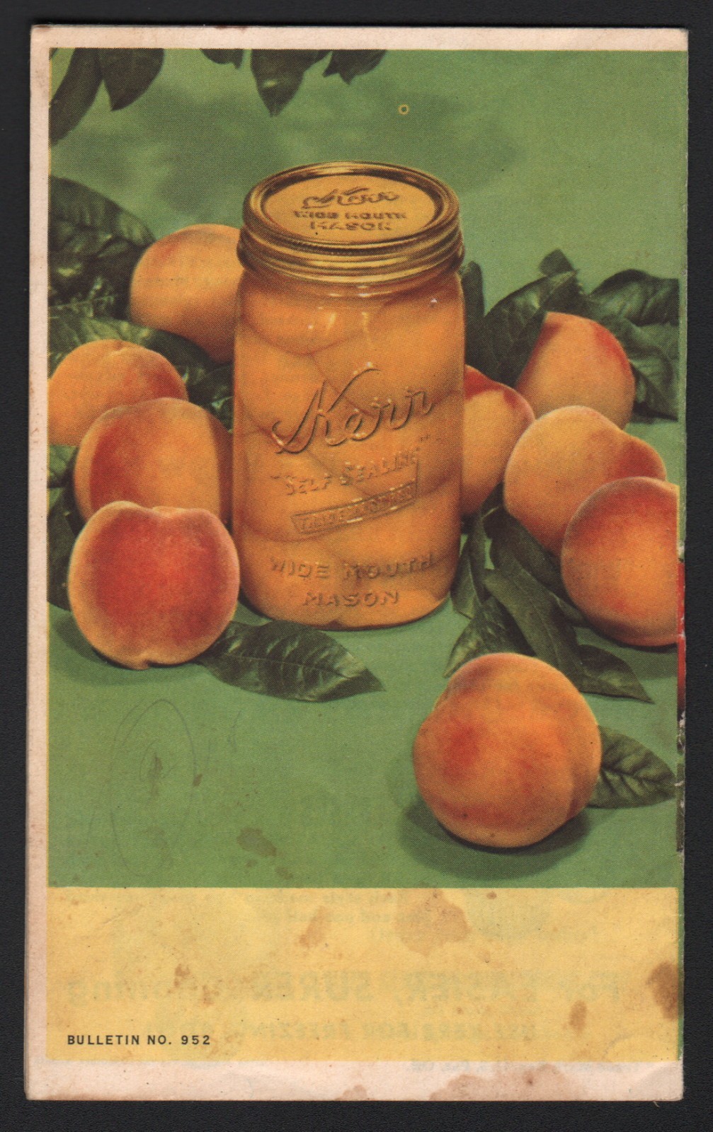 Kerr Home Canning Guide – 1952, Bulletin No. 952