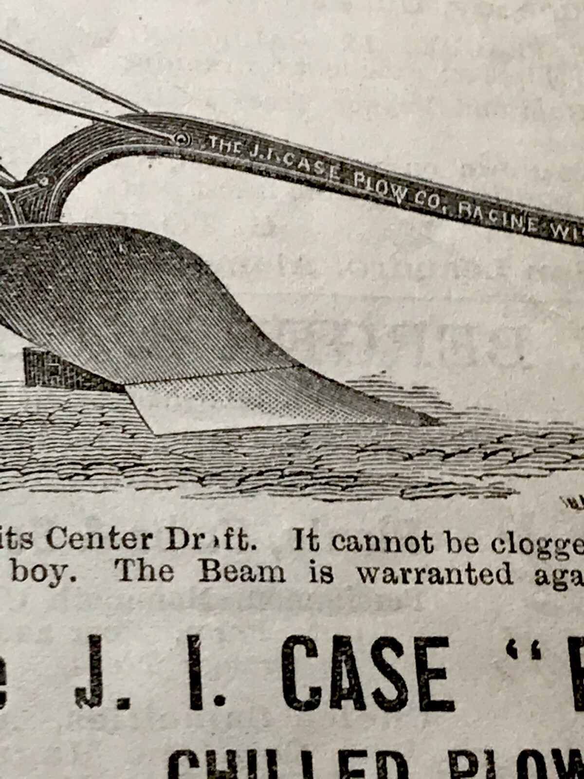 1886 J.I. Case Plows Farm Advertising – San Francisco – California