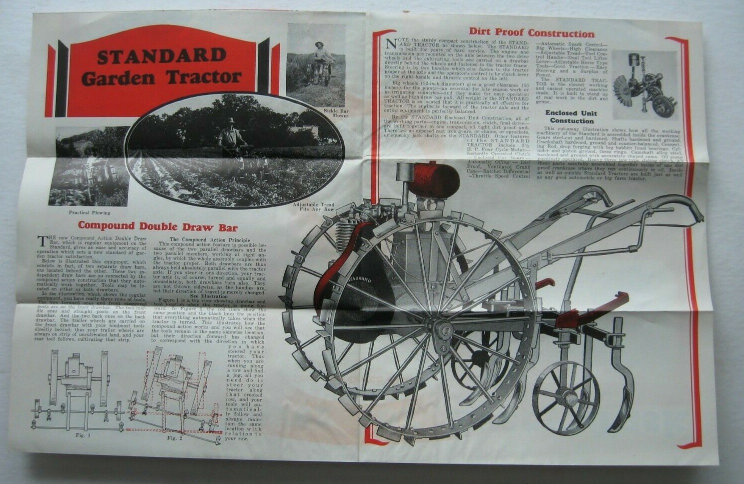 Three 1930&rsquo;s Standard Engine Company, Standard Garden Tractor Farming Brochures