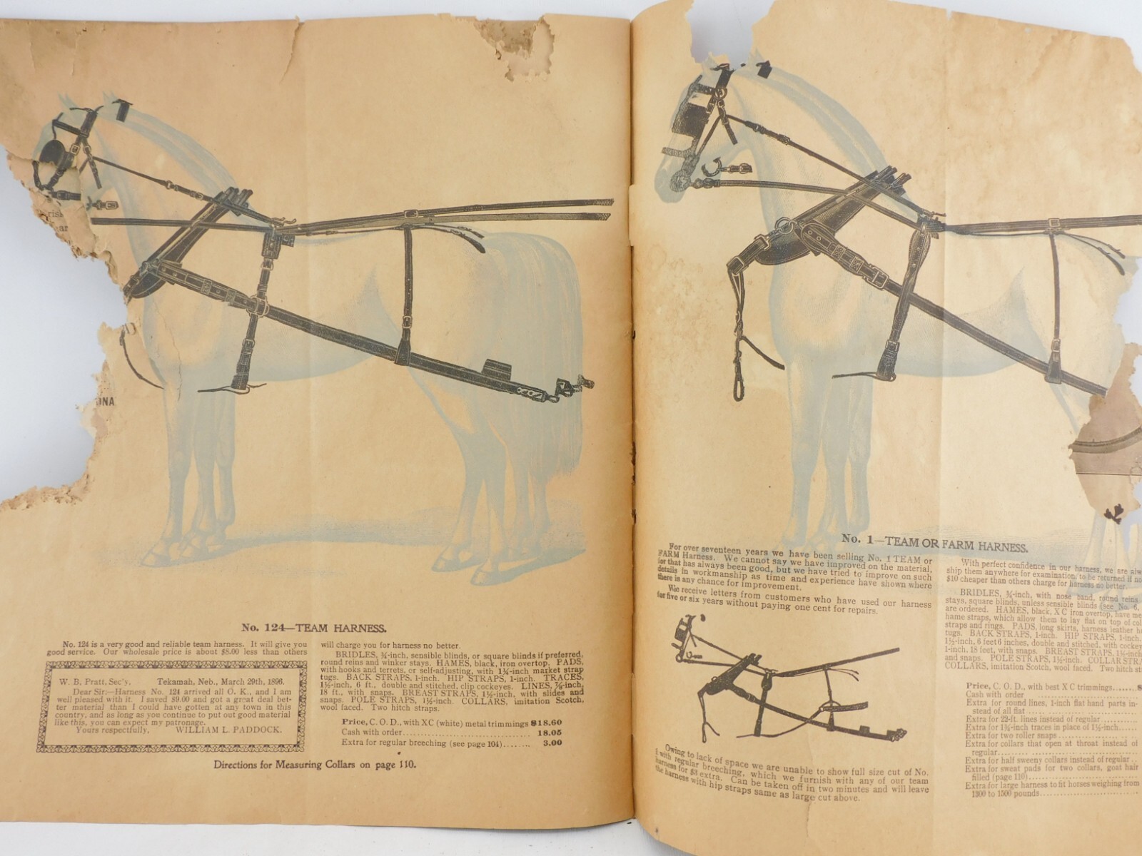 1897 Carriage And Harness Catalog Elkhart Indiana with PRICES Antique Brochure
