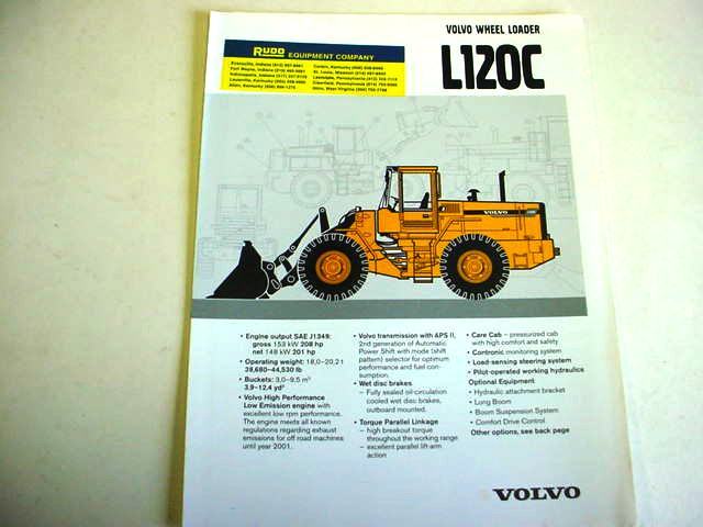 Volvo L120C Wheel Loader Brochure