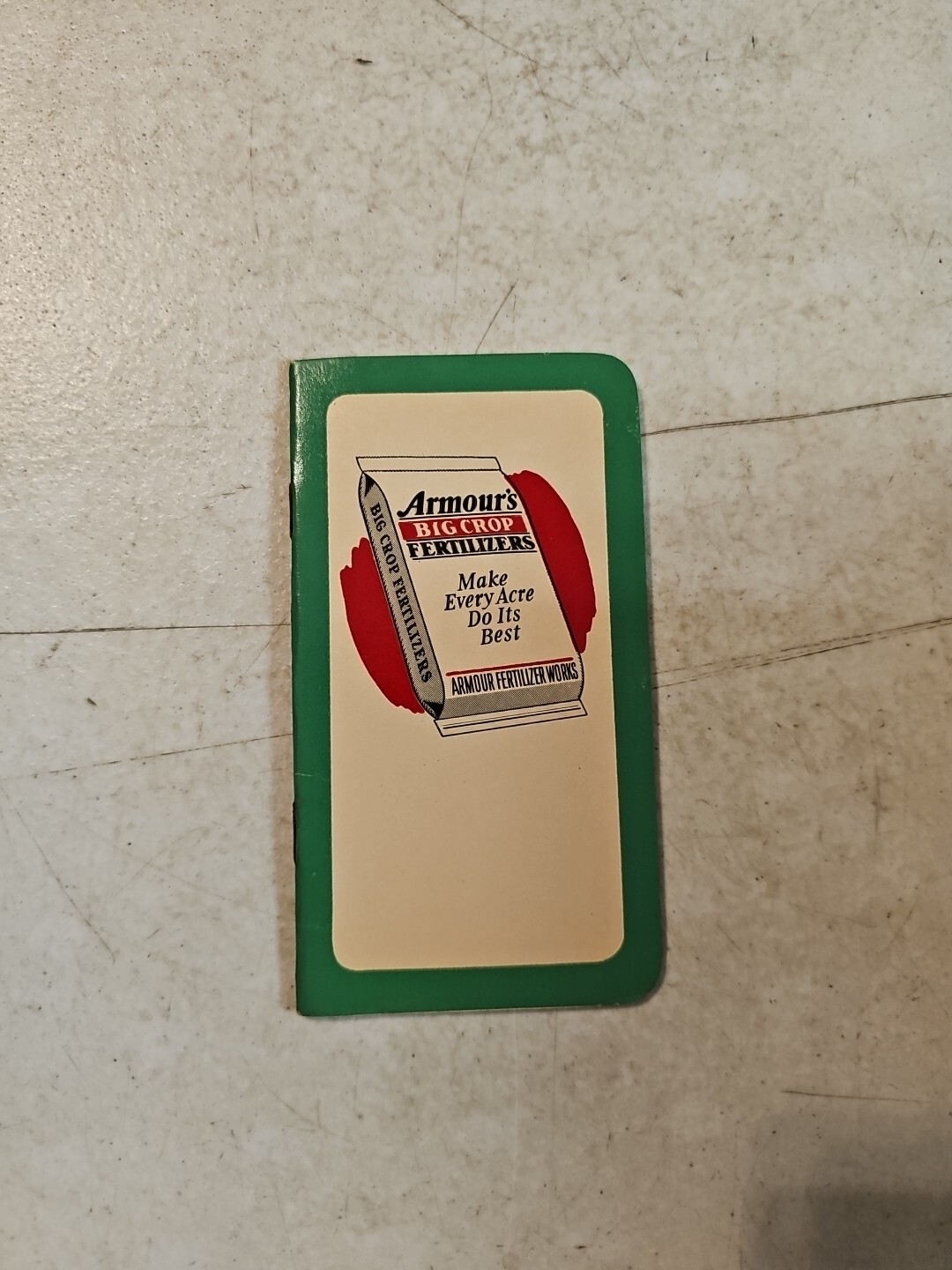 VTG 1950-51 Agriculture Armour&rsquo;s Big Crop Fertilizer&rsquo;s Calendar Notepad