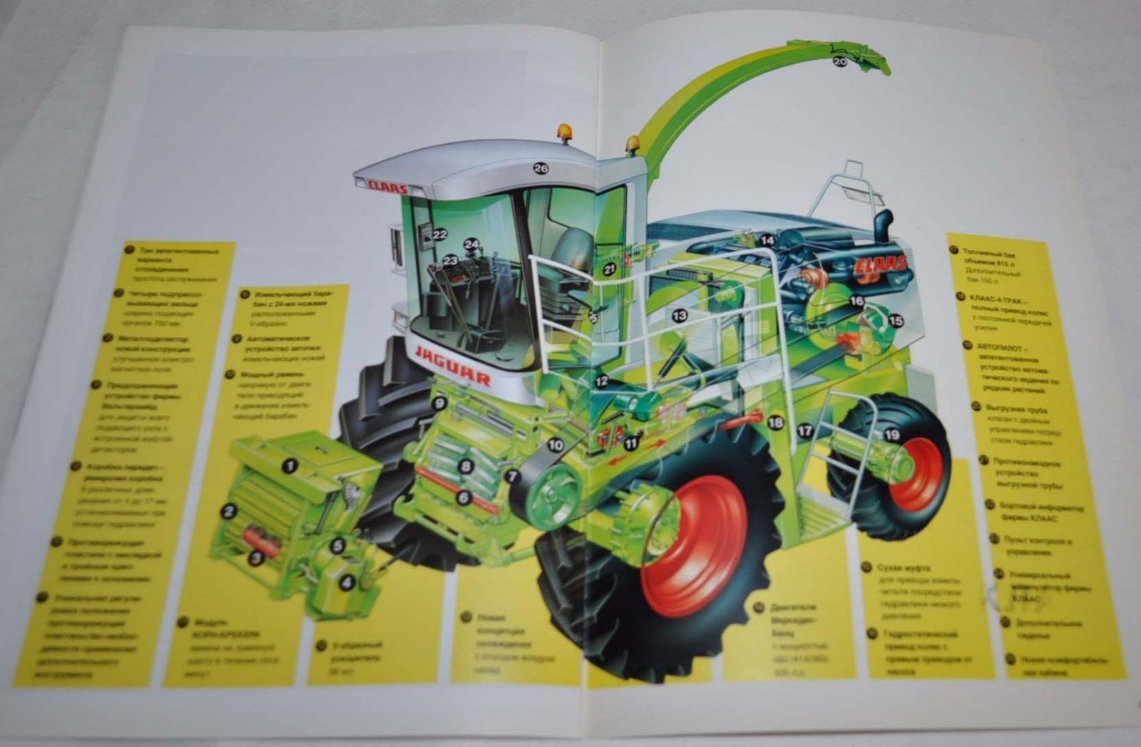 Claas Combine Harvester Jaguar 880-820 Landmaschinen Tractor Brochure Prospekt