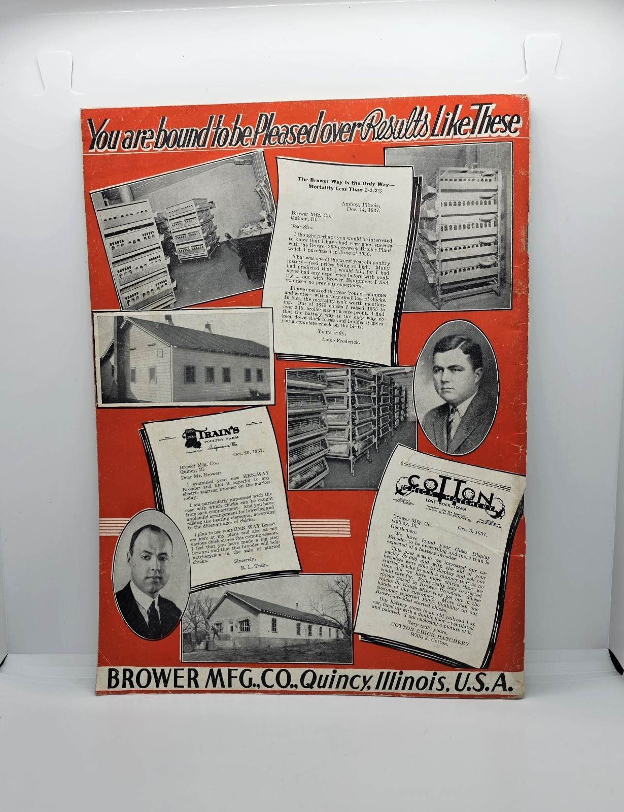 1938 BROWER MANUFACTURING CATALOG No. 48 Poultry Supplies Equipment Ranching USA