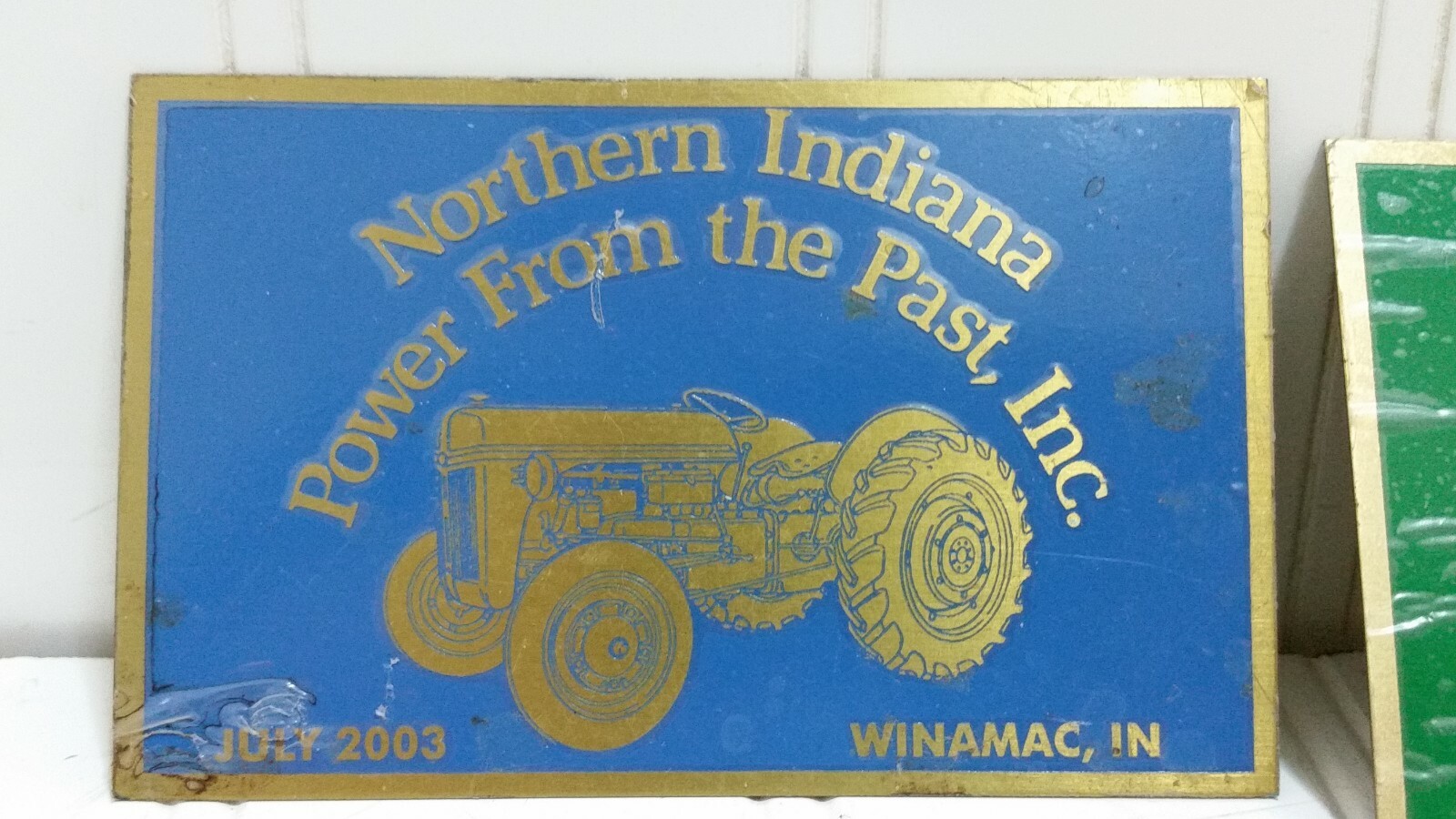 Power & Antique Engine Show EXHIBITOR PLAQUE Lot Exibits Tractor Machinery Brass