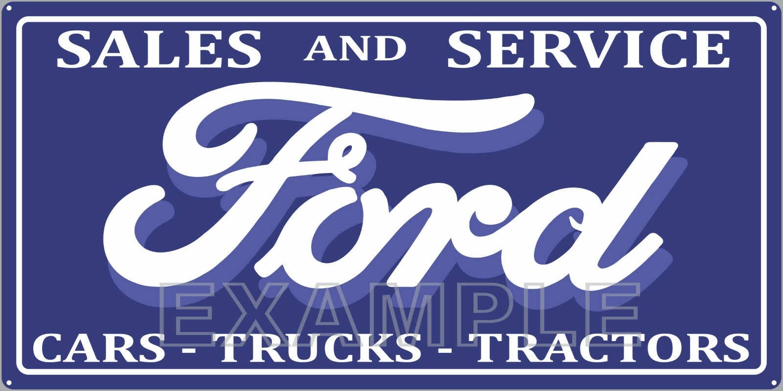 FORD CARS TRUCKS TRACTORS DEALER VINTAGE OLD SIGN REMAKE ALUMINUM SIZE OPTIONS