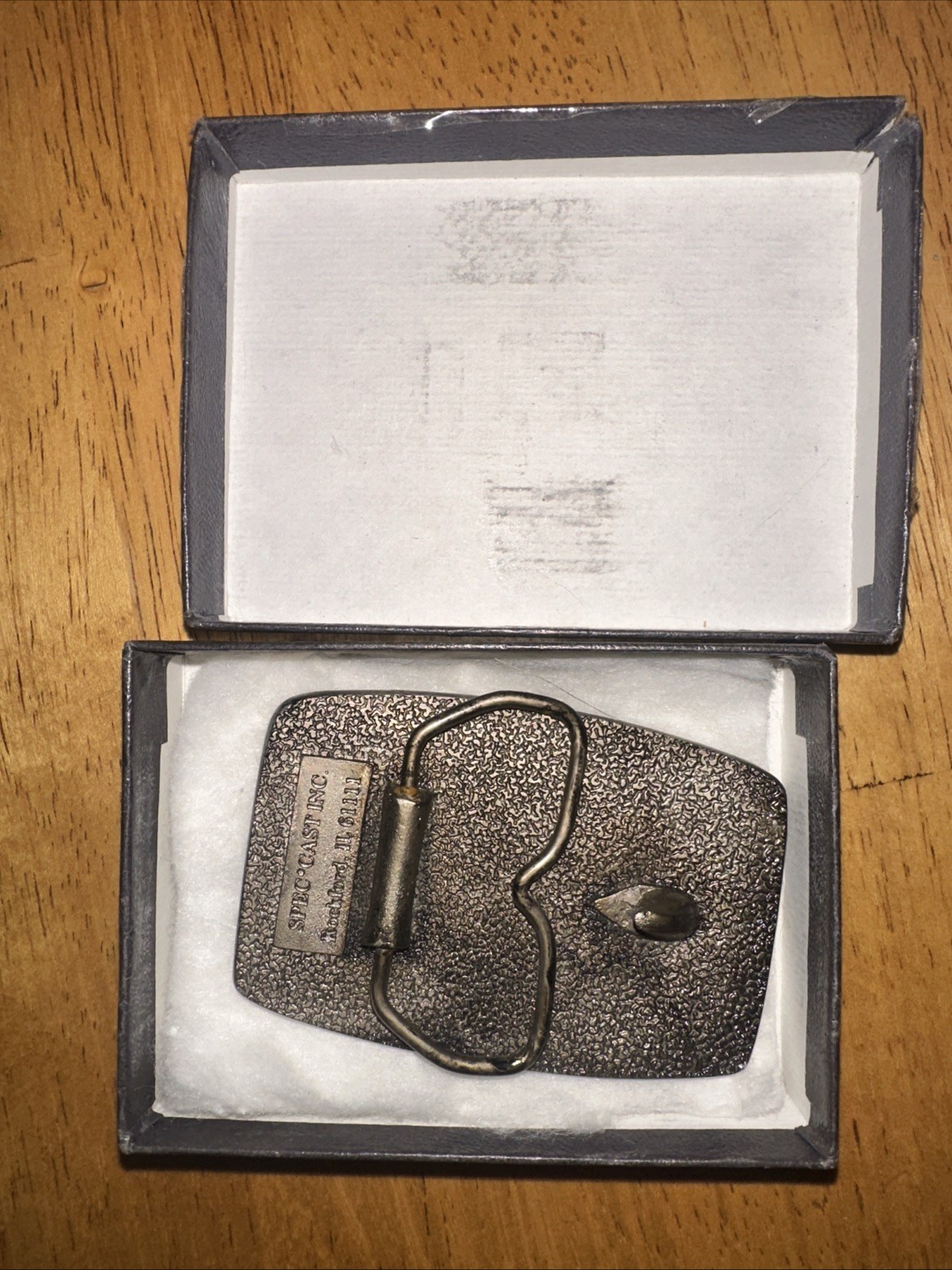 Yanmar Tractor Pewter Belt Buckle Spec Cast Vintage Marked In Original Box