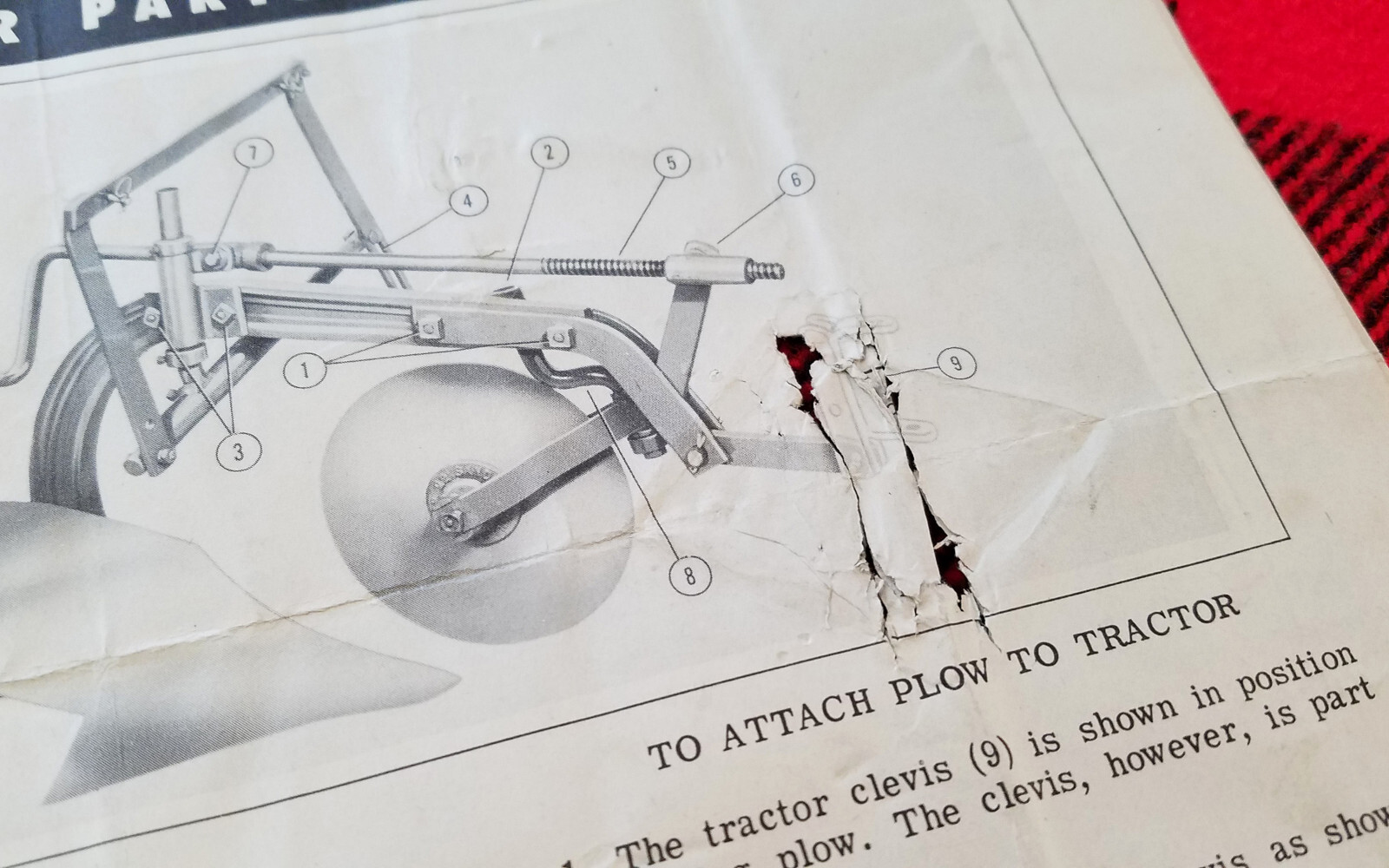 1950s Wards Power Plow Trac Garden Tractor Plow Manual Brochure