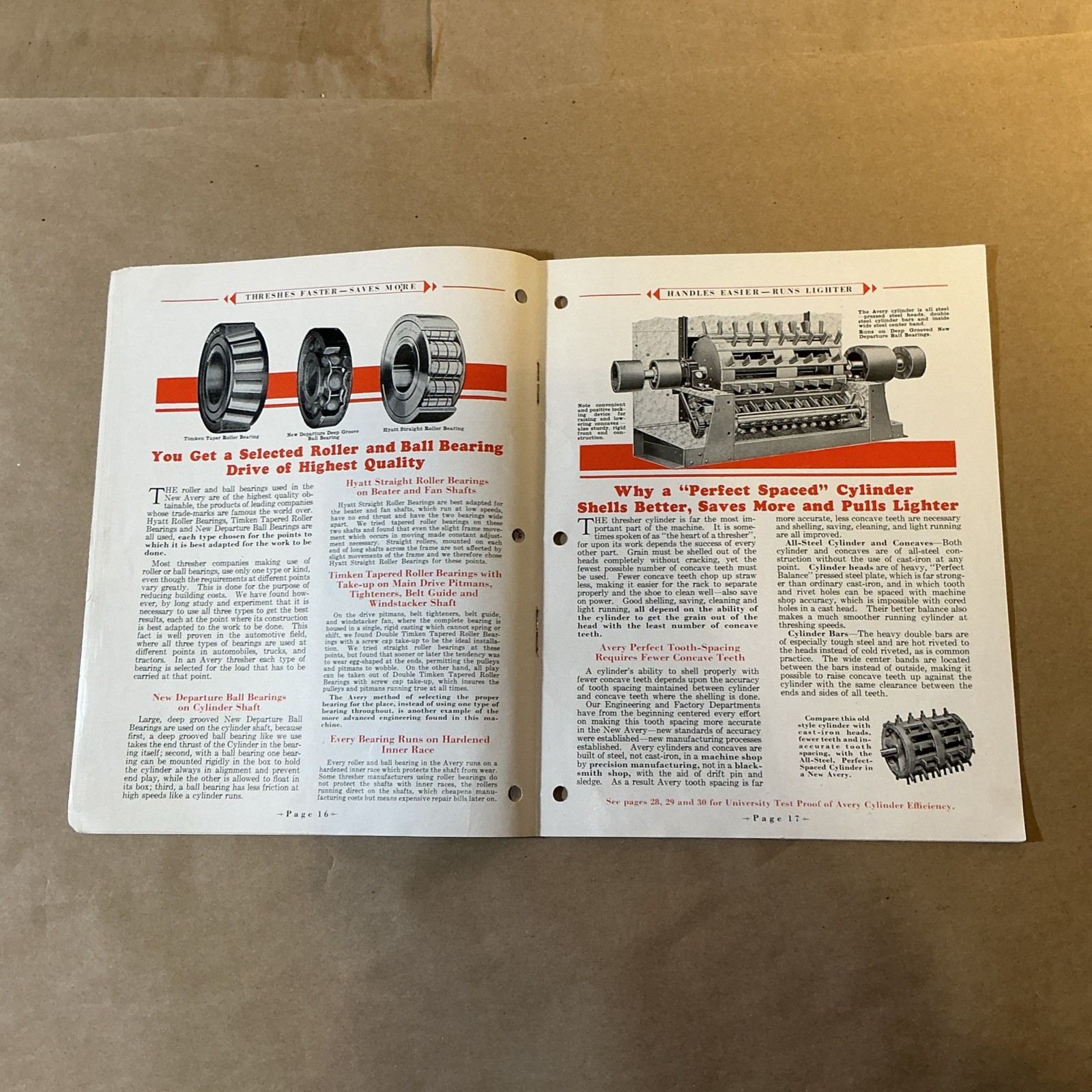 Vintage Original Threshers Catalog Avery Power Machinery Co. As Is INV-P1059