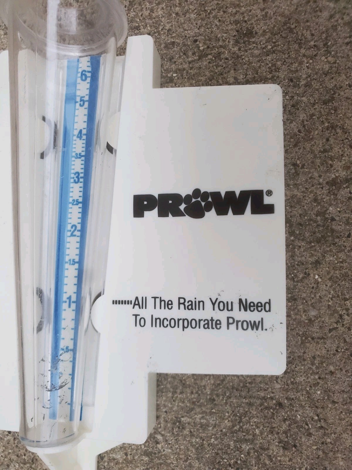 Plastic Rain Guage Prowl Farm Weed Herbicide Corn Soybeans