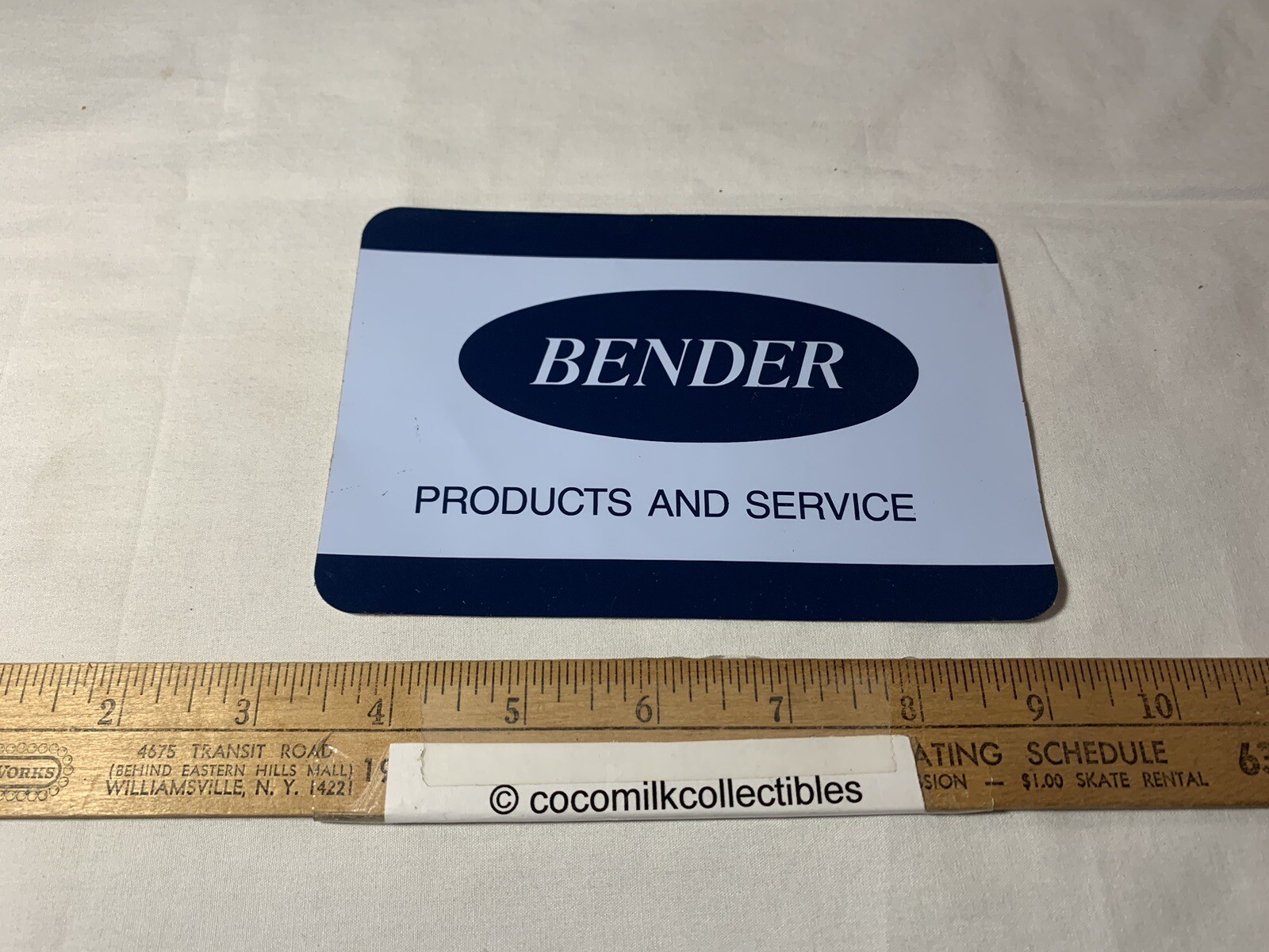 Vintage Decal Sticker Bender Products Service Dairy Equipment Milk Farm Farming
