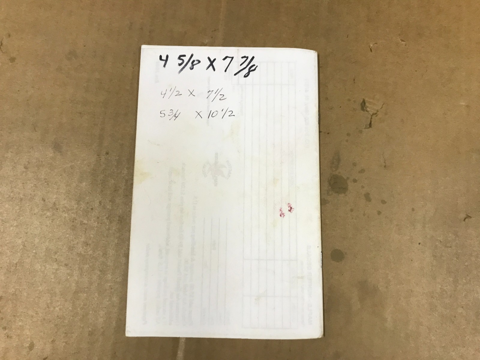 Vintage Maple-Hunter Tractor Details – Decal List 2009