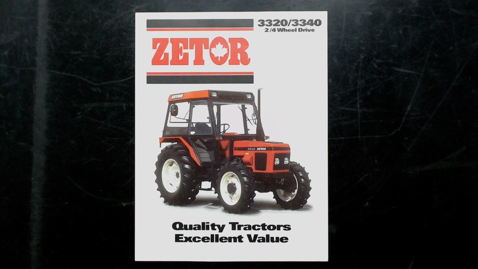 Zetor 3320/3340 Tractor Vintage Agricultural Brochure 2/4 Wheel Drive