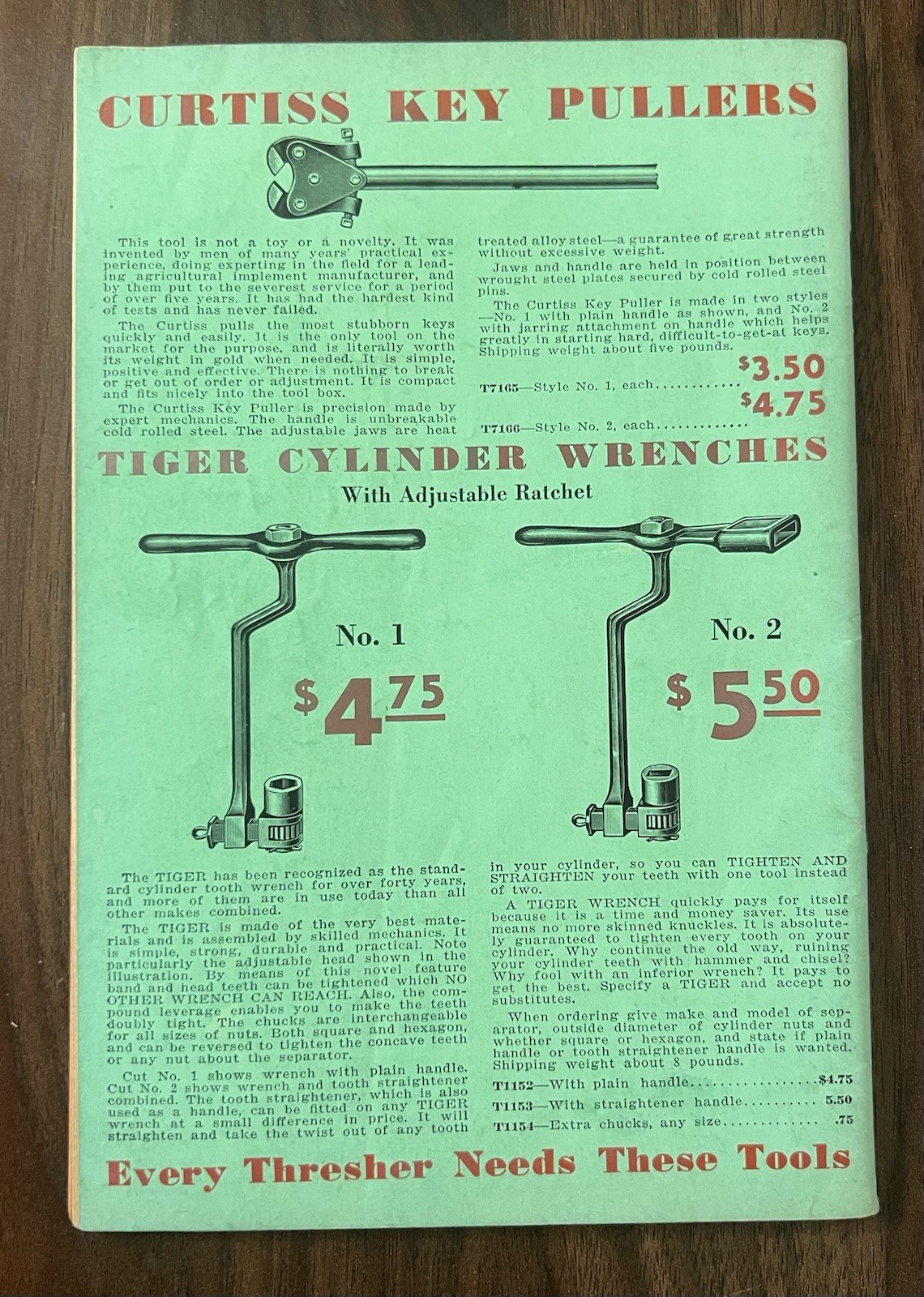 Vintage 1937 RR Howell Thresher & Power Farming Supplies T-37 Catalog Implement