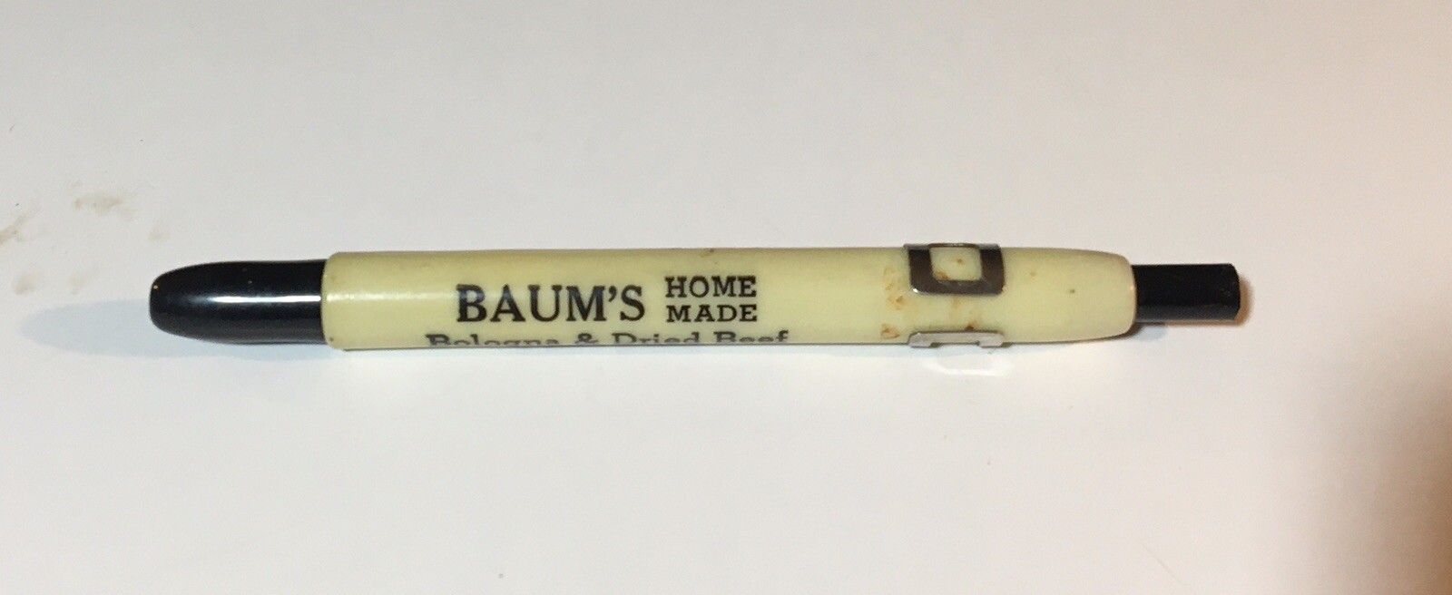 Advertising Baum’s Homemade Bologna Dried Beef Elizabethtown PA Marker Pencil C3