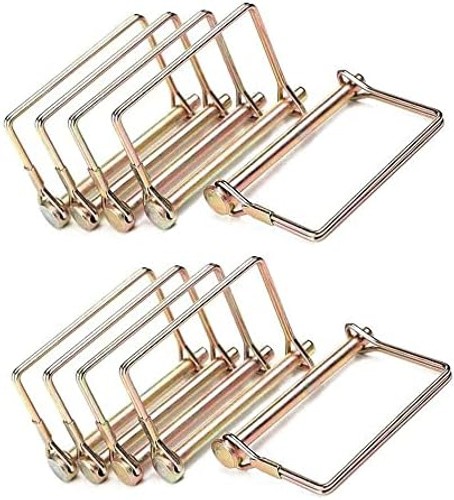 10 Pcs Trailer Coupler Pin 1/4 inch Diameter 4inch Long, Heavy-Duty PTO Shaft…