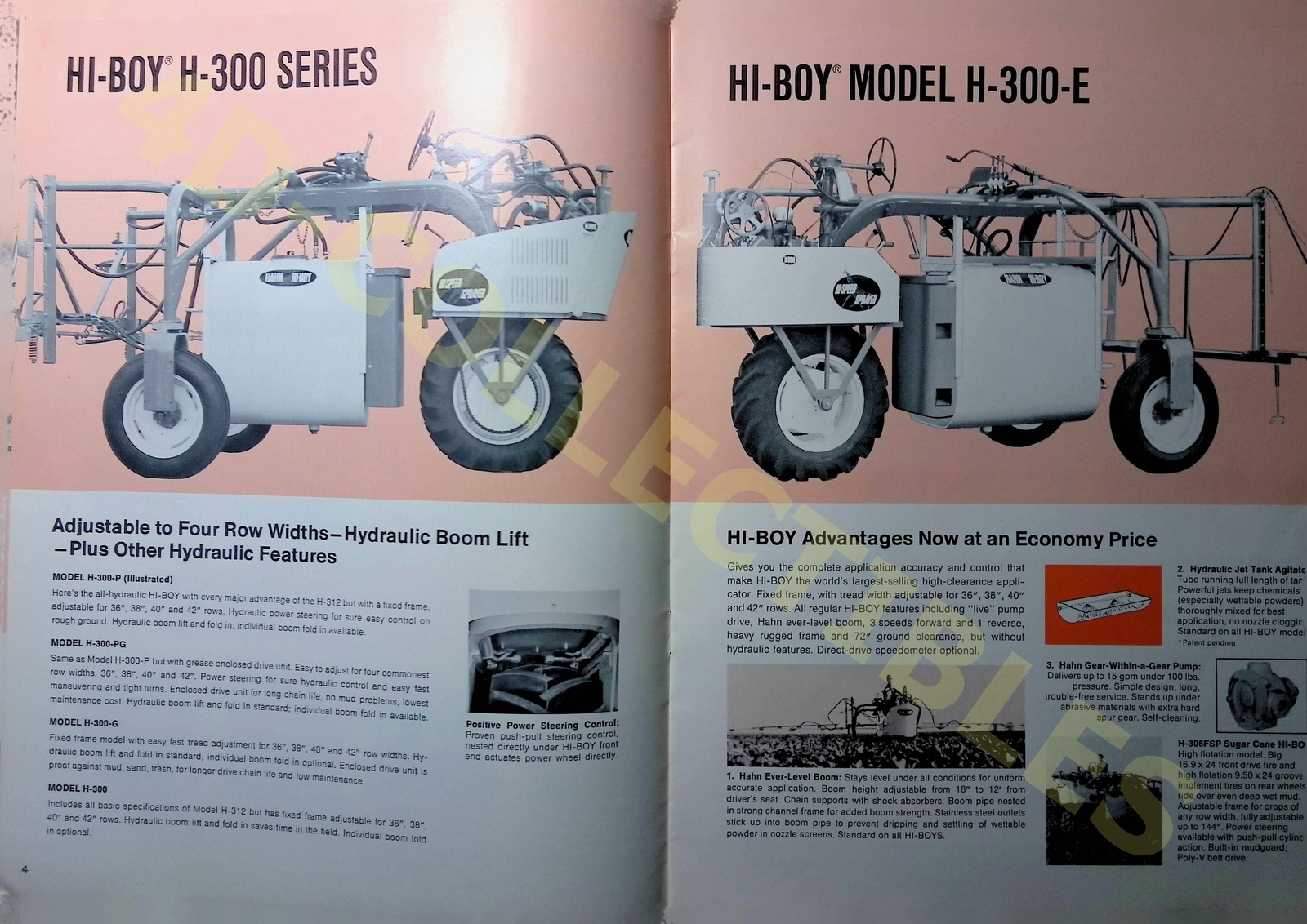 Vintage Farm Brochure Hahn Hi-Boy for 1970 All-Crop Applicator agricultural