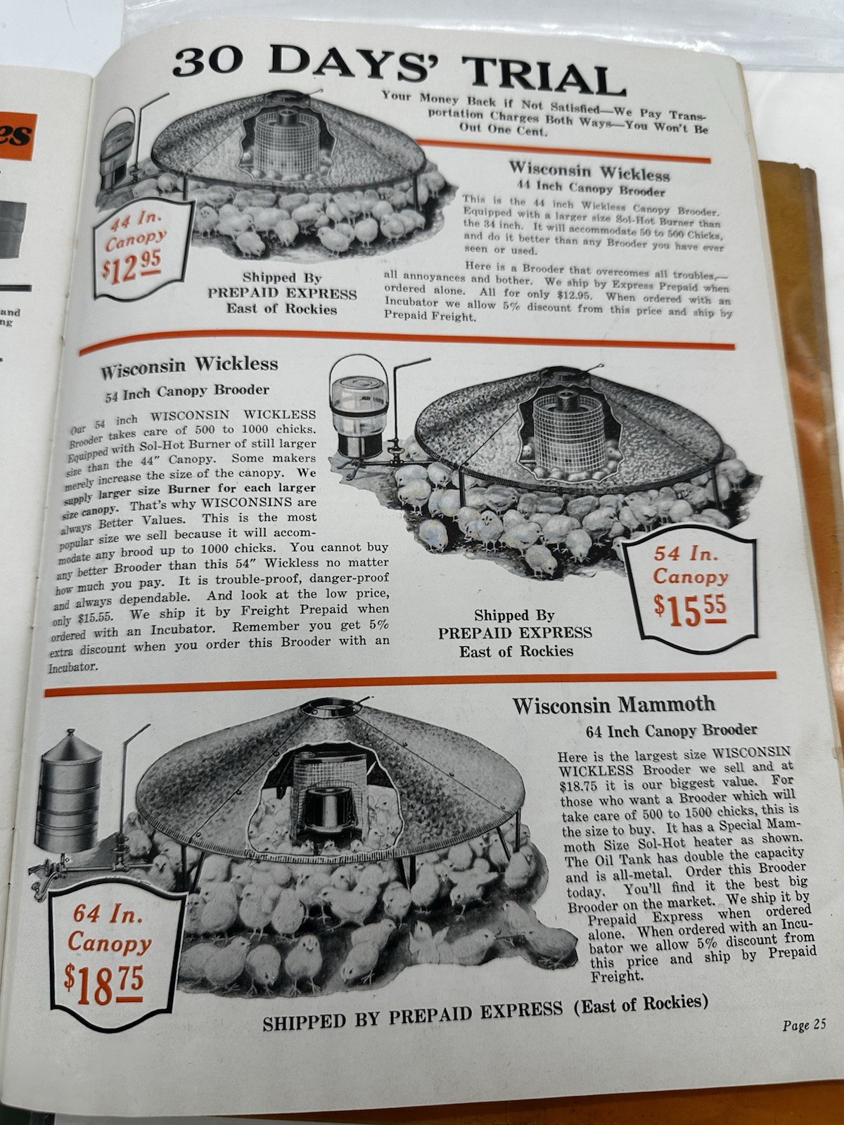 Wisconsin-Ironclad 30th Annual Catalog Incubators Brooders Racine, WI Ephemera