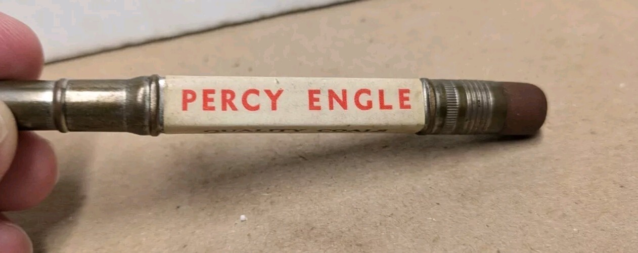 Vintage Percy Engle Quality Coals Des Moines Iowa IA Bullet Pencil