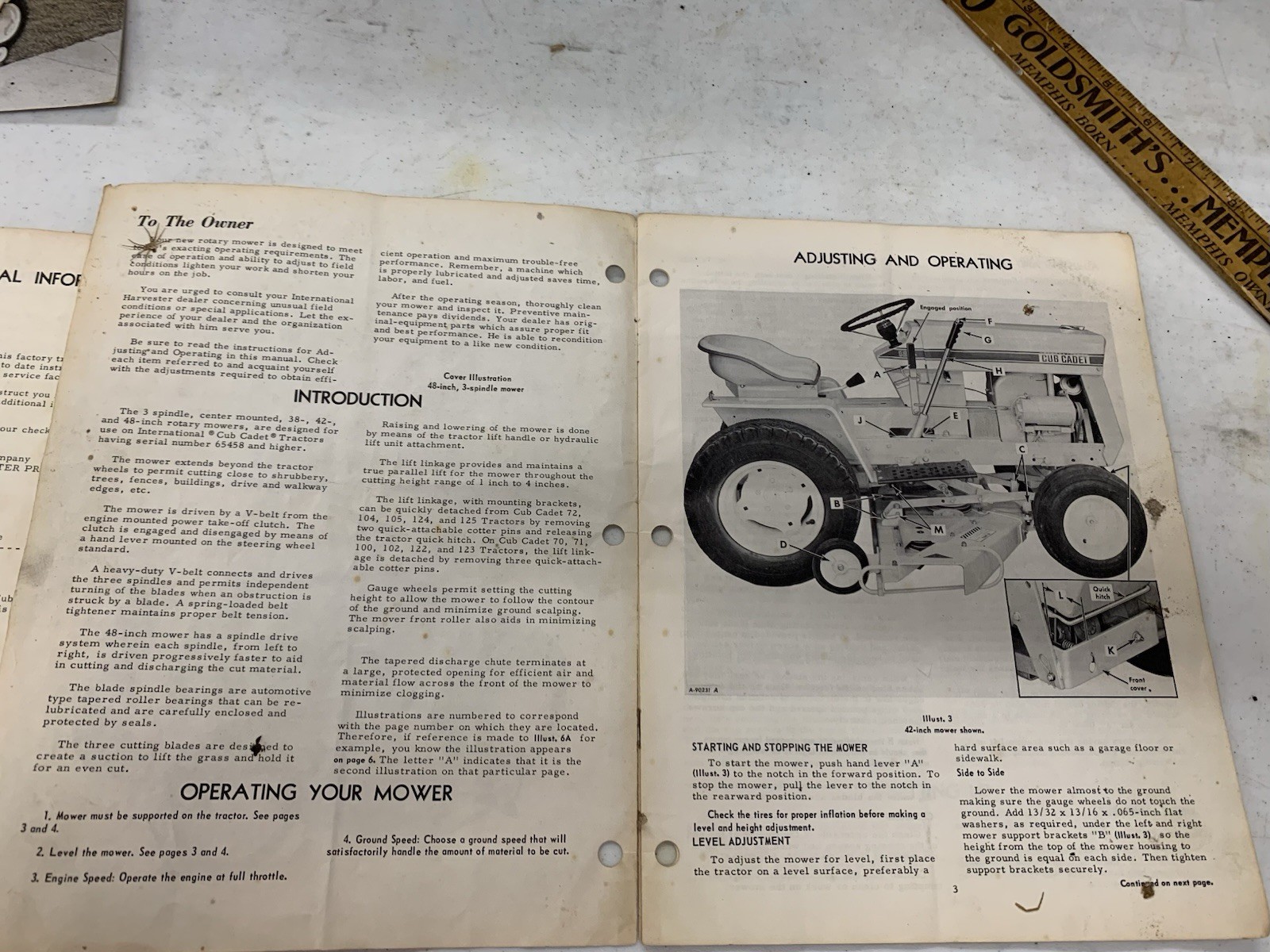 2 Cub Cadet Manuals IH Tractor And Mowing Attachment Used International