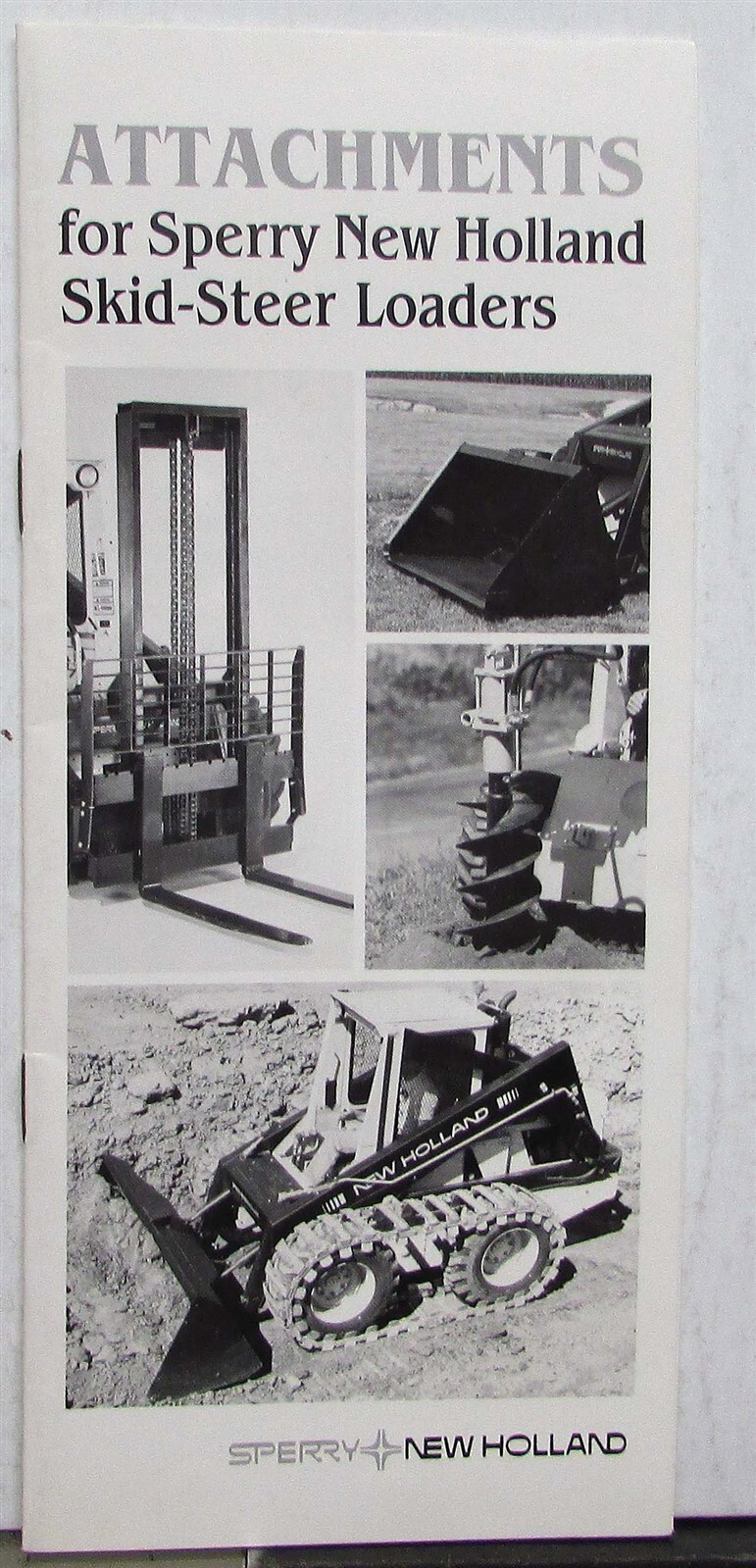 1985 Sperry New Holland Skid Steer Loader Attachment Specs Agricultural Brochure