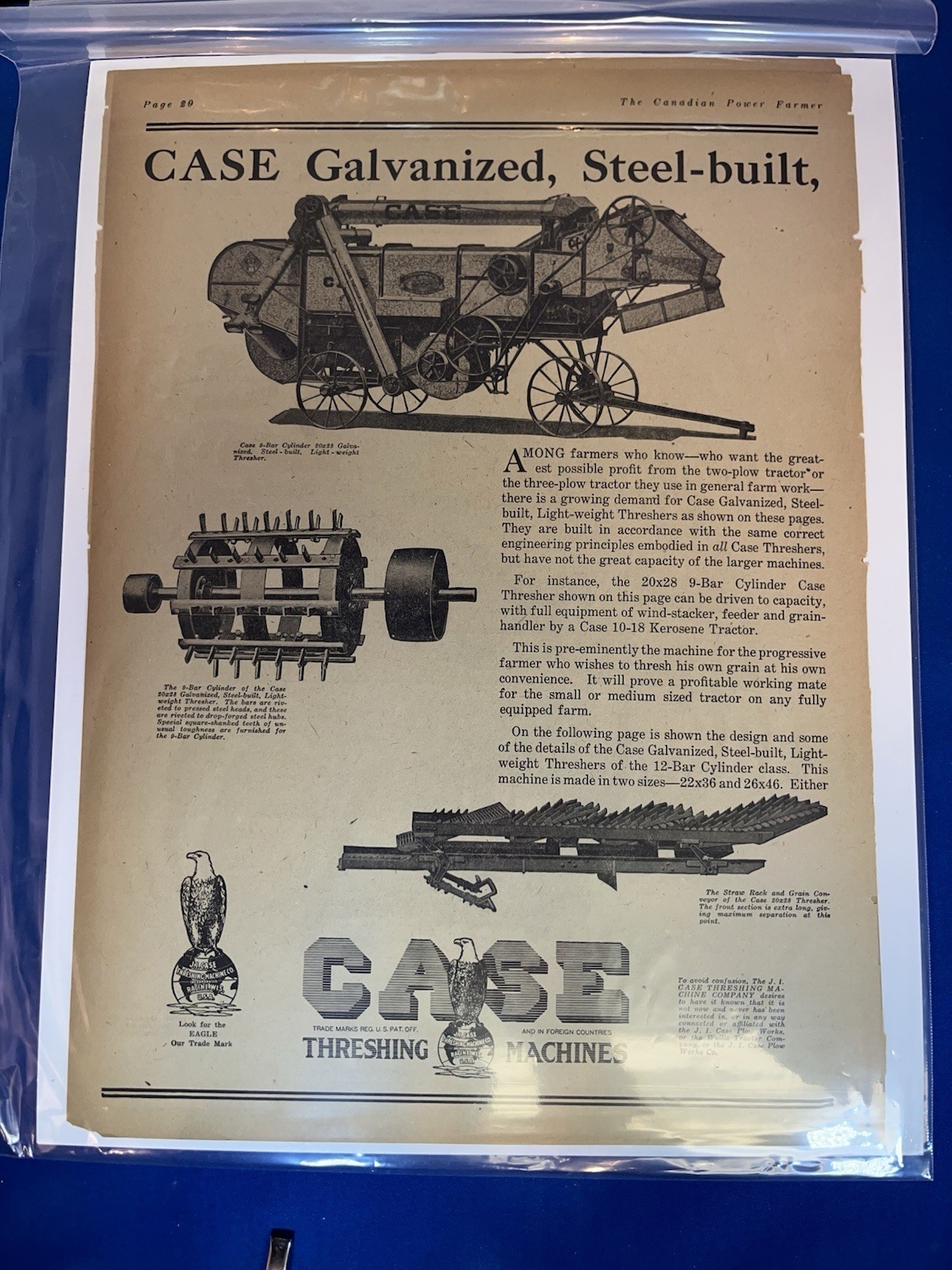 ANOTHER LOT OF 14 VINTAGE ORIGINAL FARM MACHINE ADS-1907 T0 1930-TAKE A LOOK!