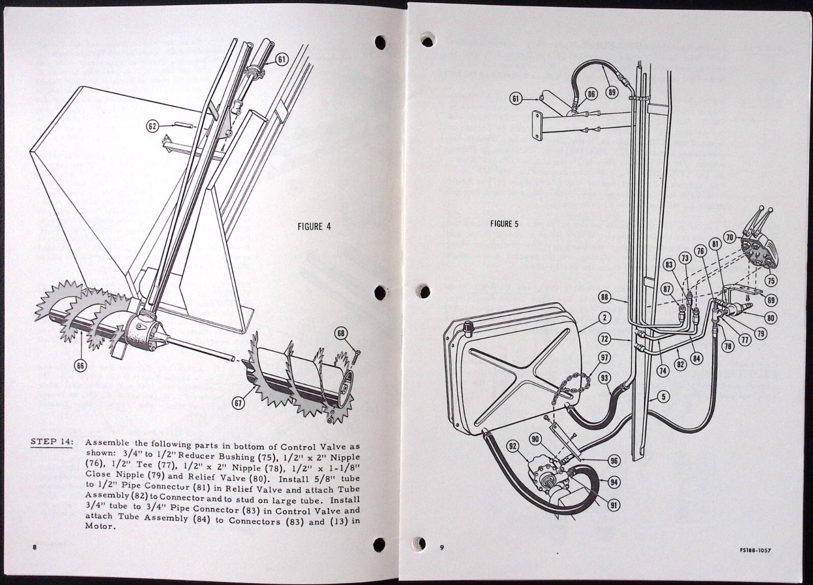 1959 Farmhand Parts & Assembly Instruction Booklet Model F80-A Sila-Vator
